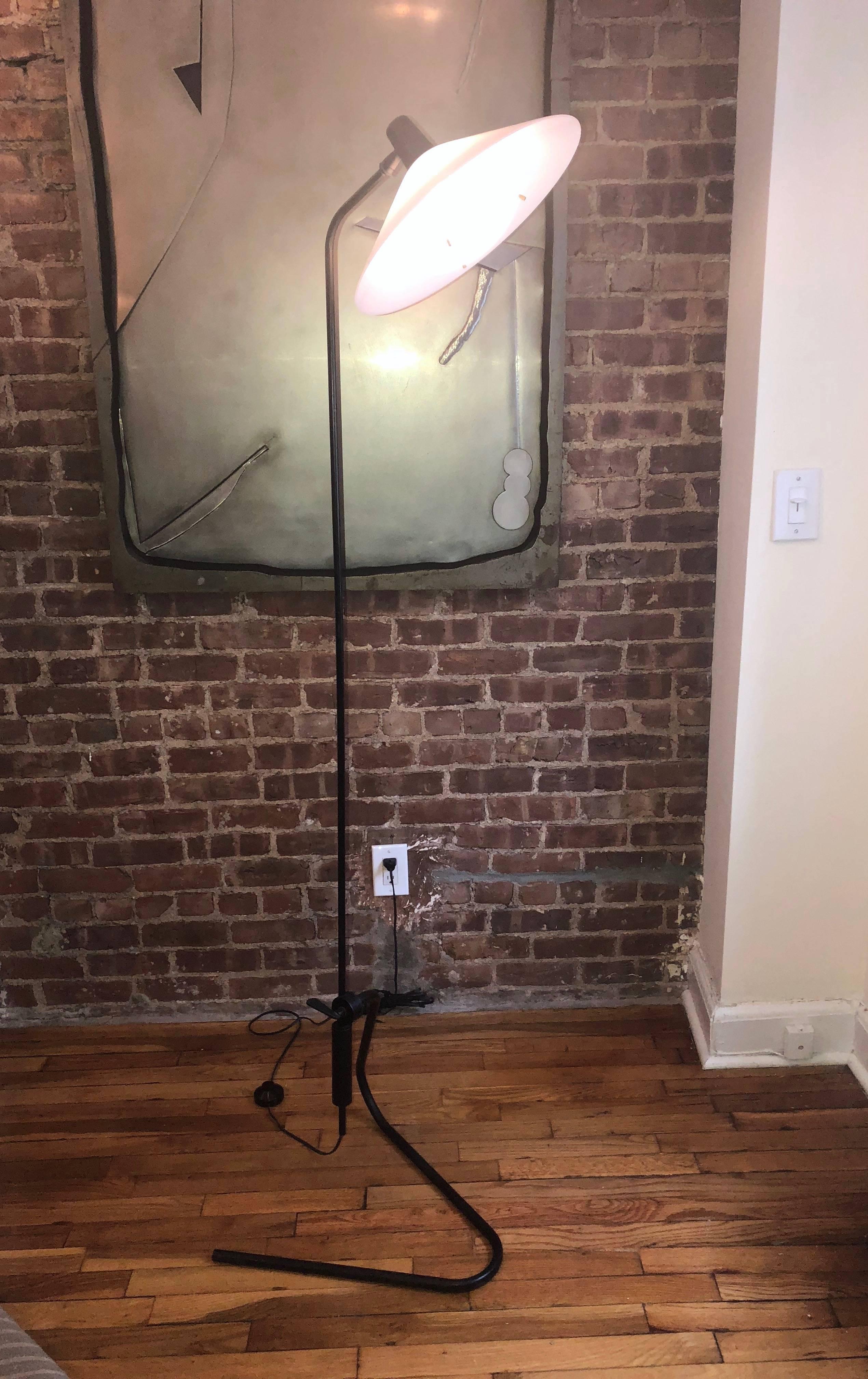 Mid-Century Modern Adjustable Floor Lamp by Robert Mathieu, circa 1955, Made in France