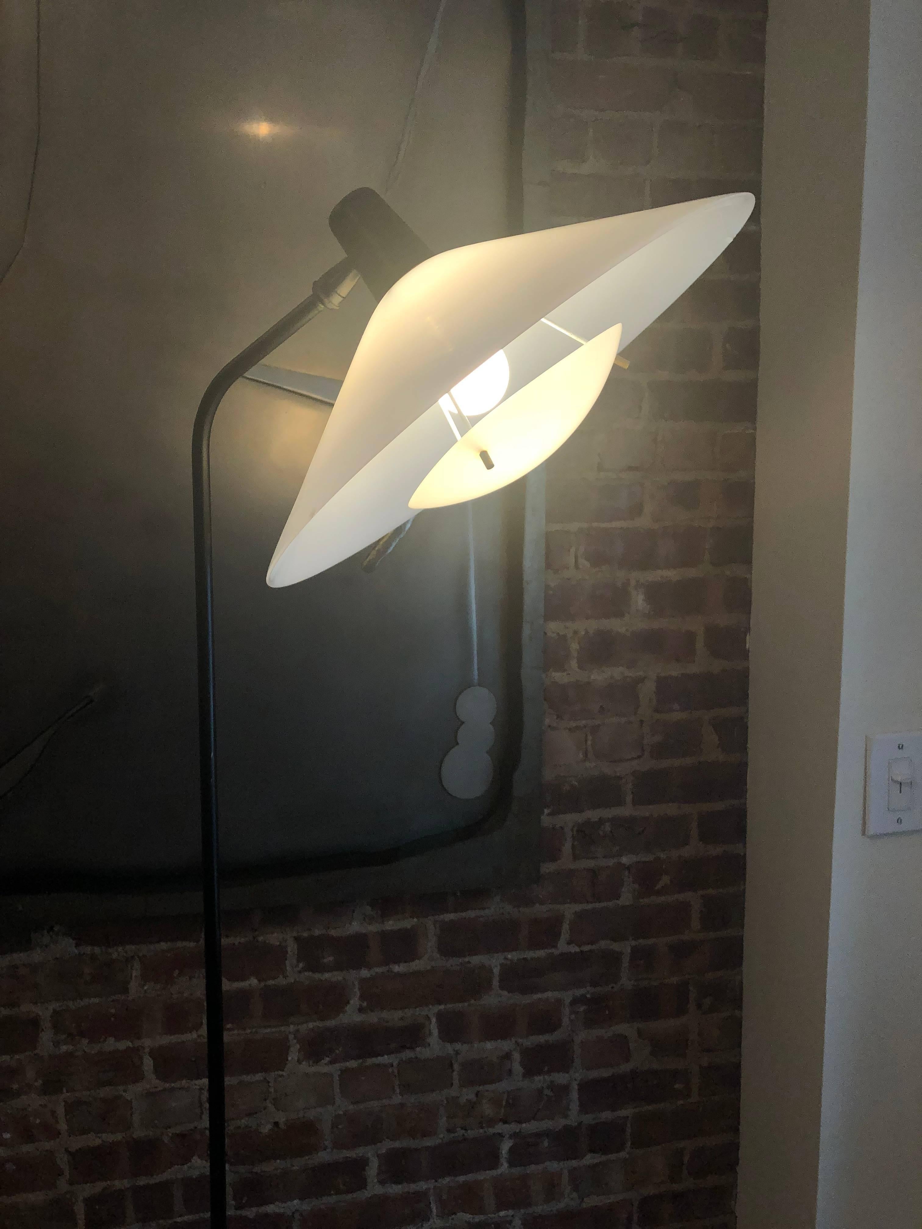 Adjustable Floor Lamp by Robert Mathieu, circa 1955, Made in France In Excellent Condition In Jersey City, NJ