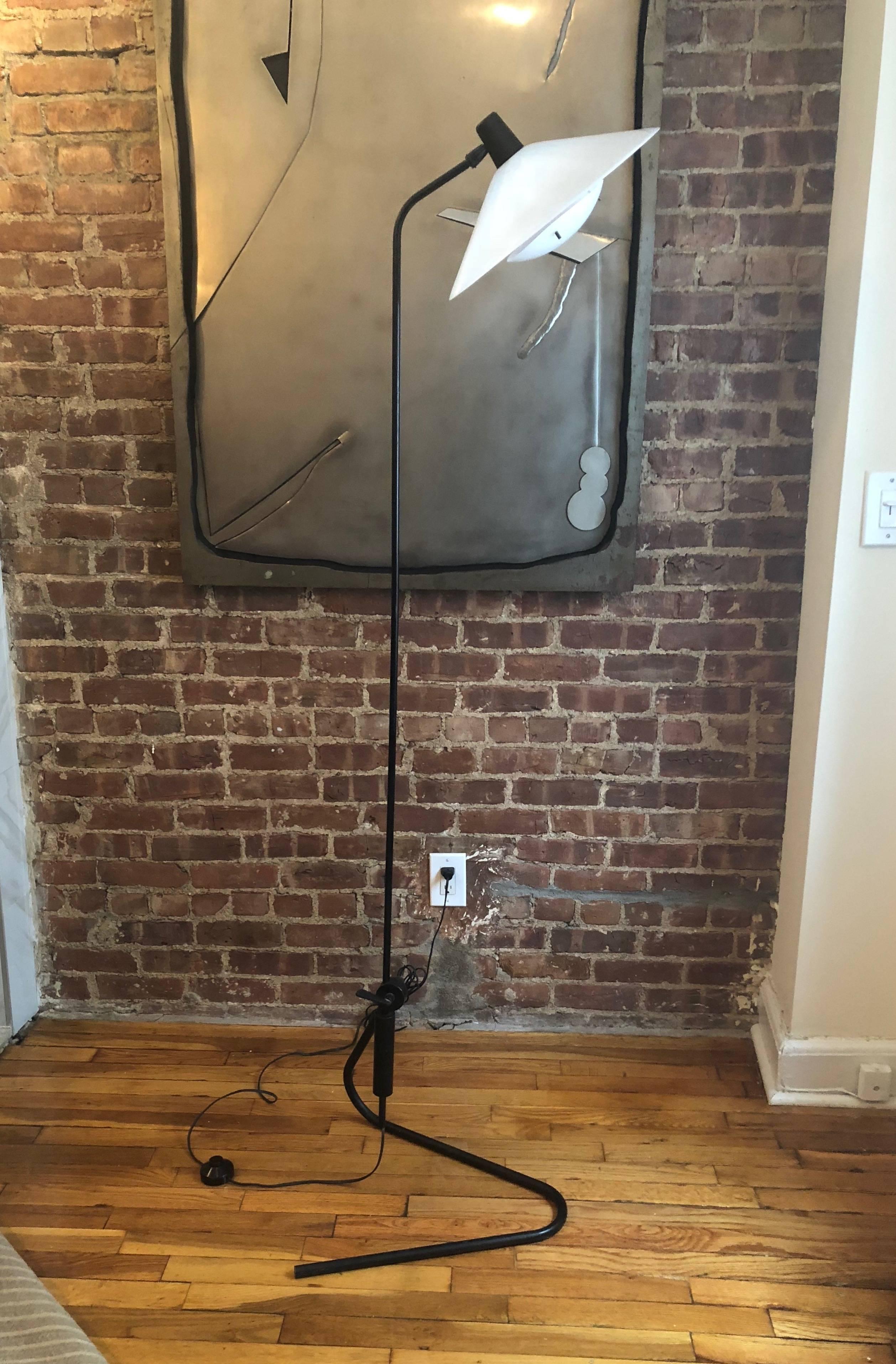 Mid-20th Century Adjustable Floor Lamp by Robert Mathieu, circa 1955, Made in France