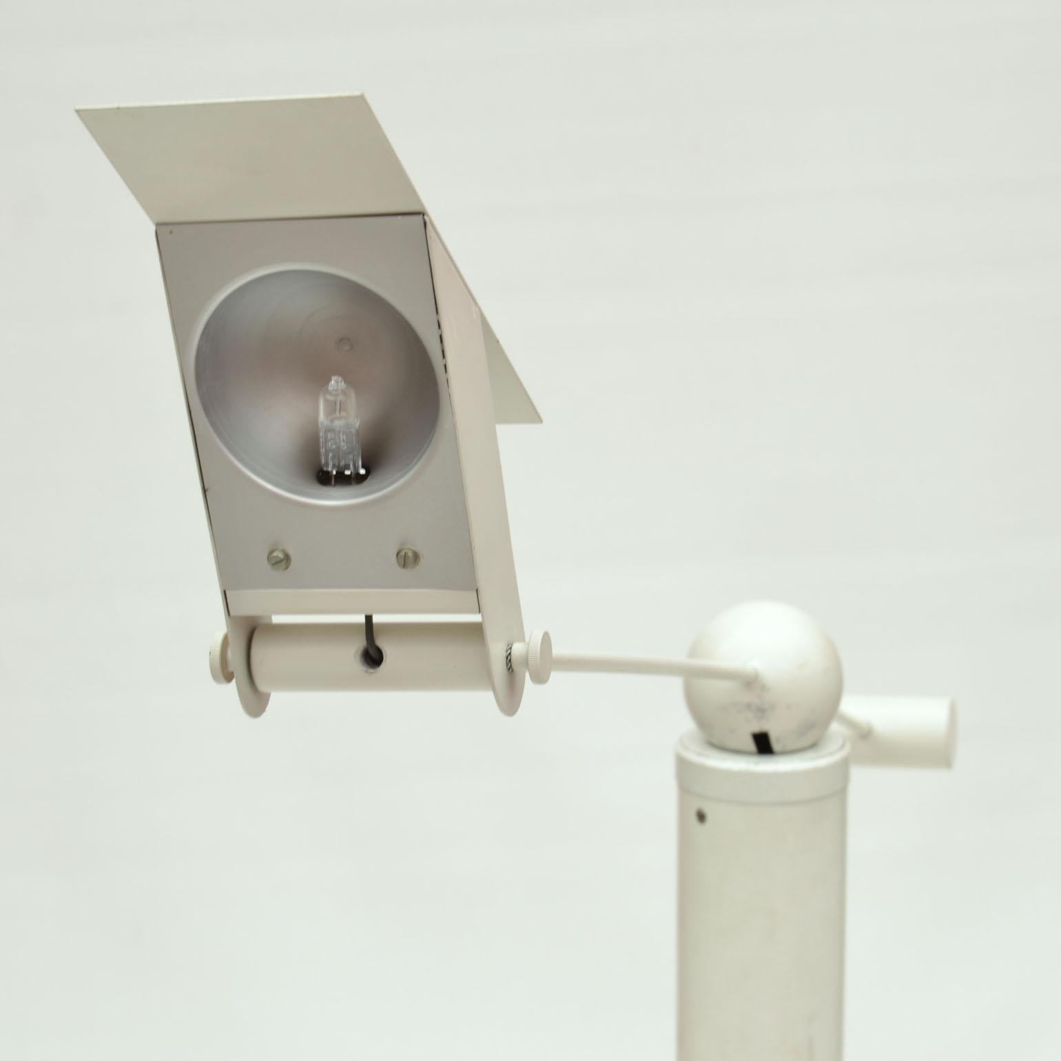 Counterbalance-Stehlampe, weiß, Schweizer Baltensweiler zugeschrieben im Angebot 4