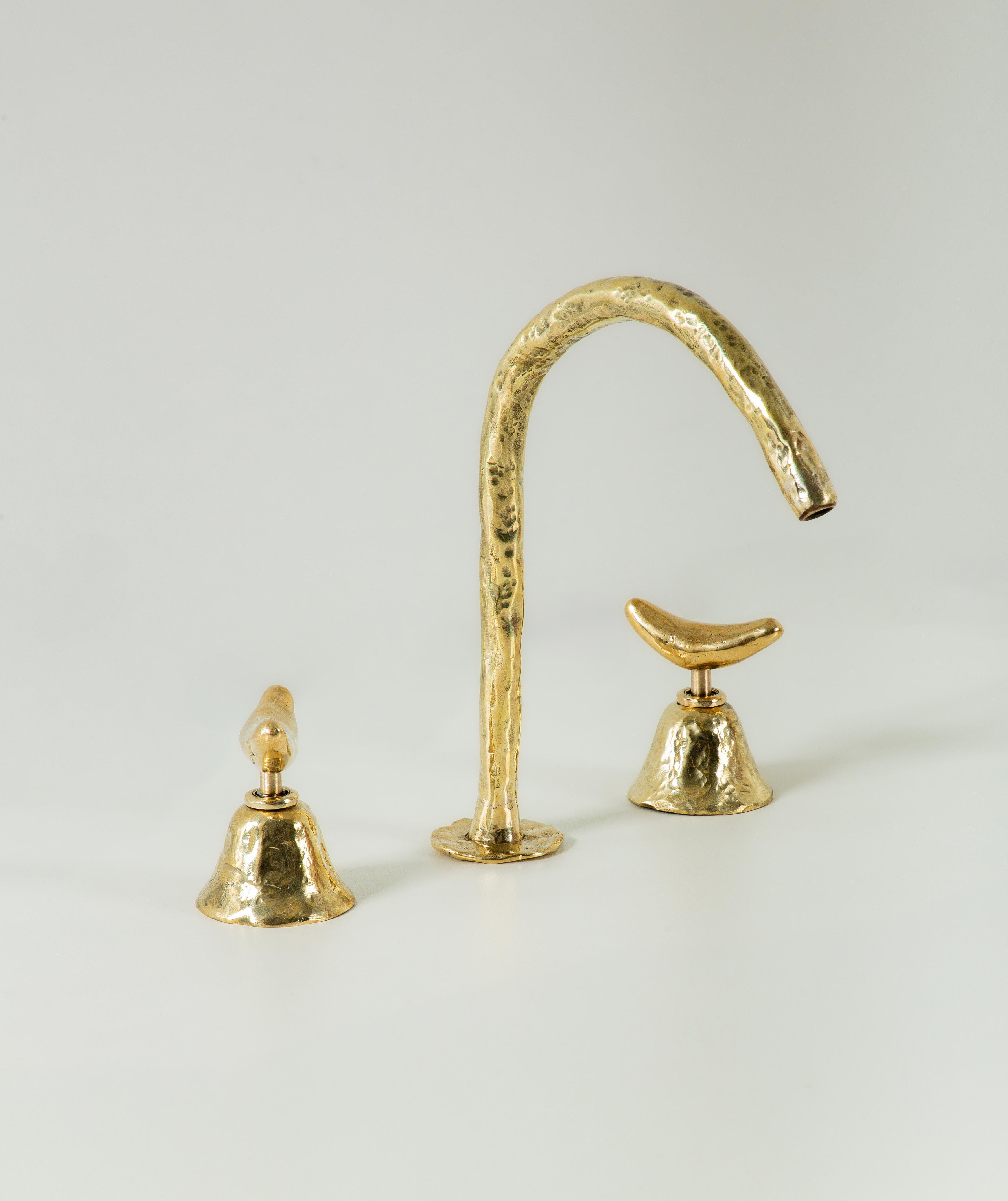 Cast Countertop Faucet and Mixers Set by Andrew de Freitas For Sale