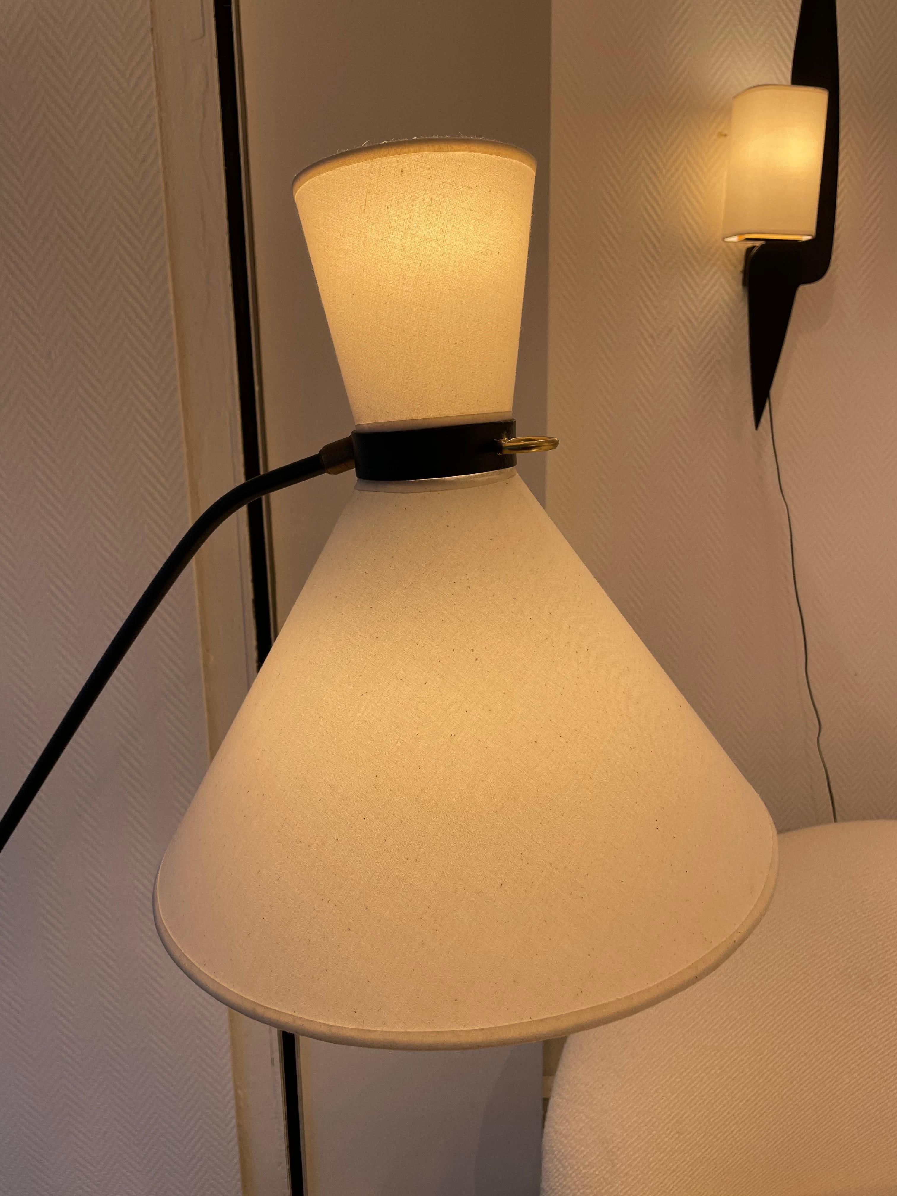  Lampadaire à contrepoids par Arlus en vente 3