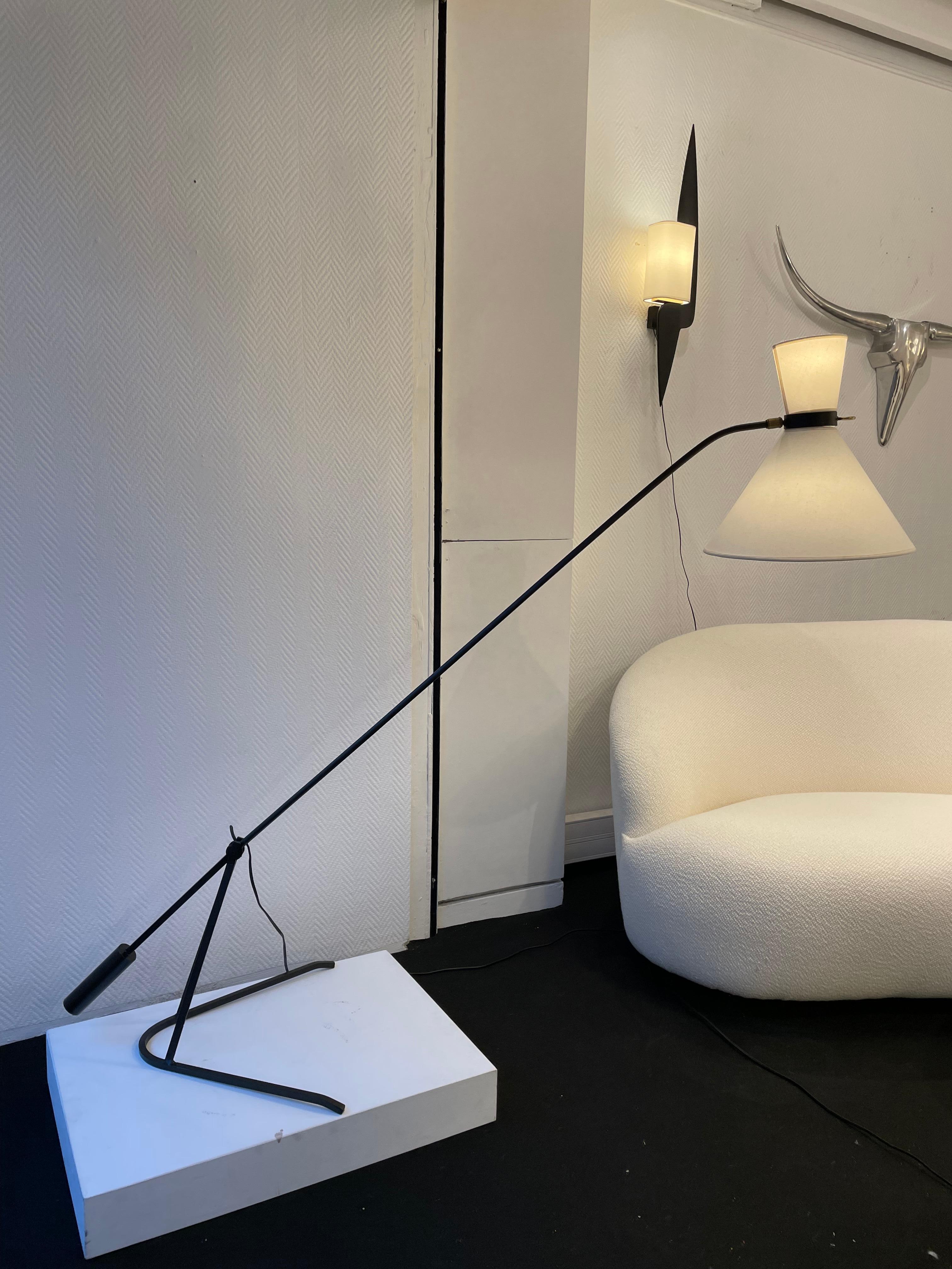  Counterweight Floor Lamp by Arlus For Sale 9
