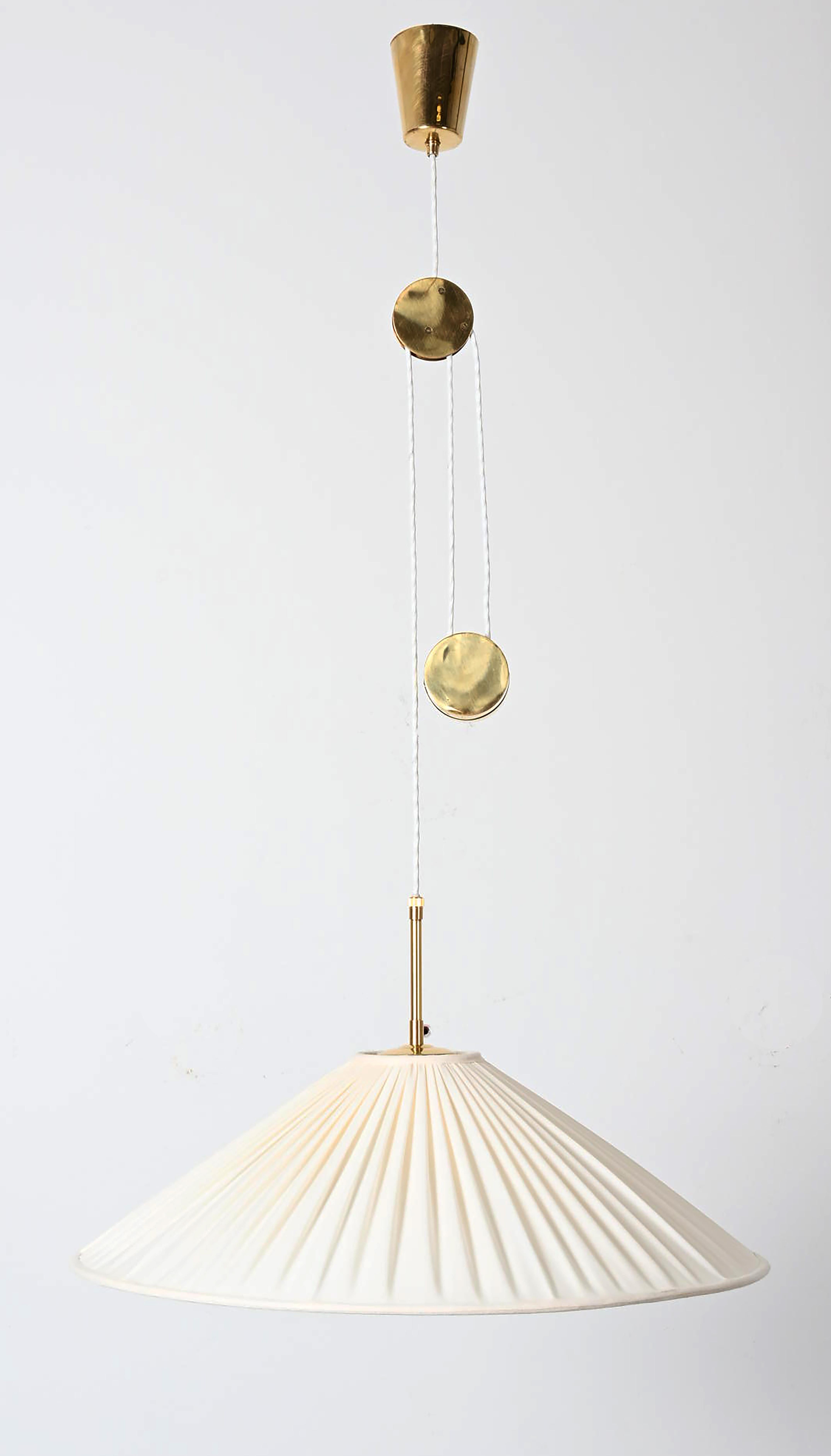 Secessione di Vienna Lampada a sospensione regolabile a contrappeso 