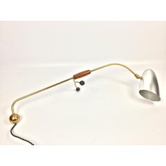 1950s Counterbalance Brass Desk Table Lamp by Merchant Adventurers Ltd, UK