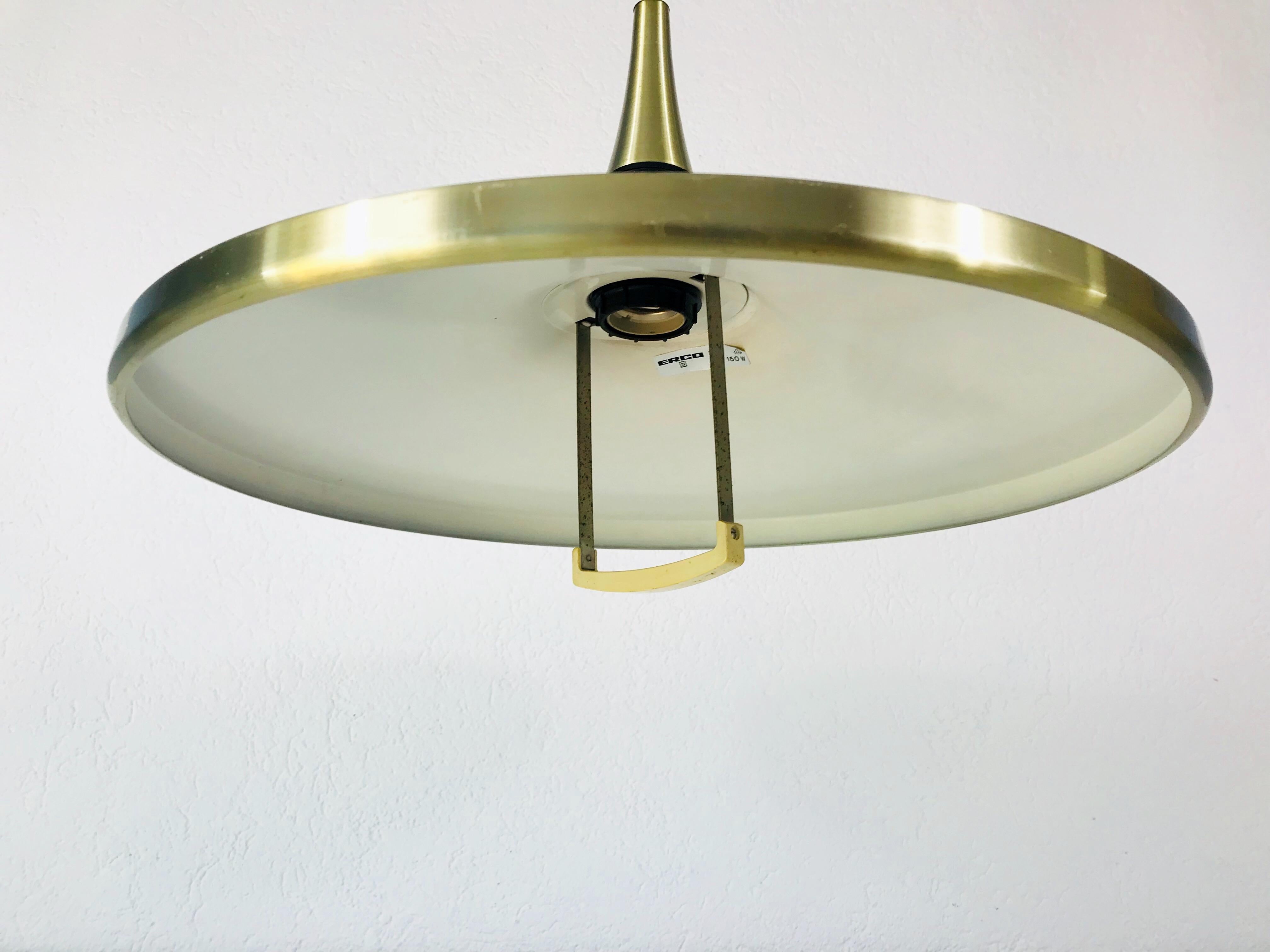 Aluminum Counterweight Pendant Lamp by Erco, 1970s