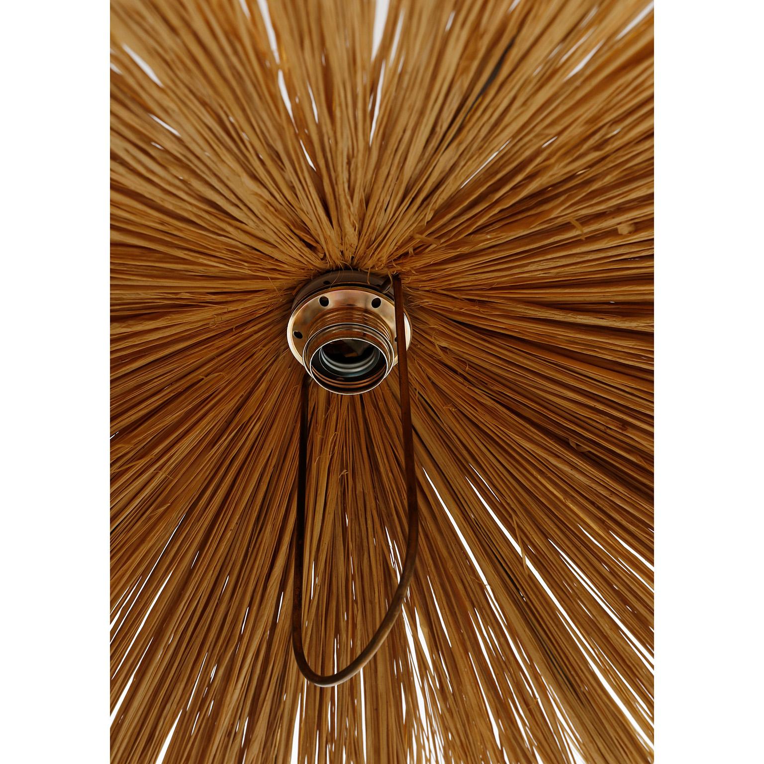Counterweight Pendant Light 'Jo-Jo Zug' Kalmar, Josef Frank, Brass Straw, 1950s For Sale 1