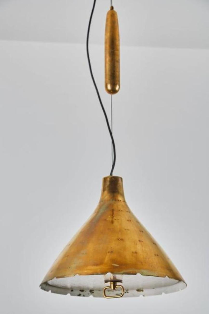 Mid-Century Modern Counterweight Pulley Pendant by Paavo Tynell