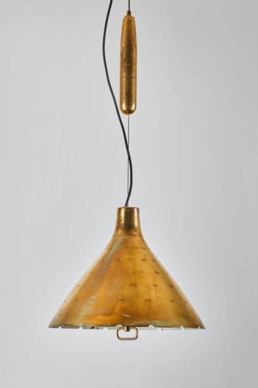 Counterweight Pulley Pendant by Paavo Tynell In Excellent Condition In Los Angeles, CA