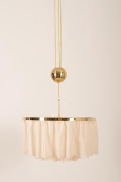 Counterweight Silk Pendant Lamp by J.T. Kalmar Designed by Adolf Loos