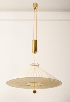 Counterweight Silk Pendant Light Attributed to Josef Frank