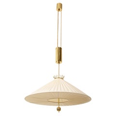 Counterweight Silk Pendant Light Attributed to Josef Frank