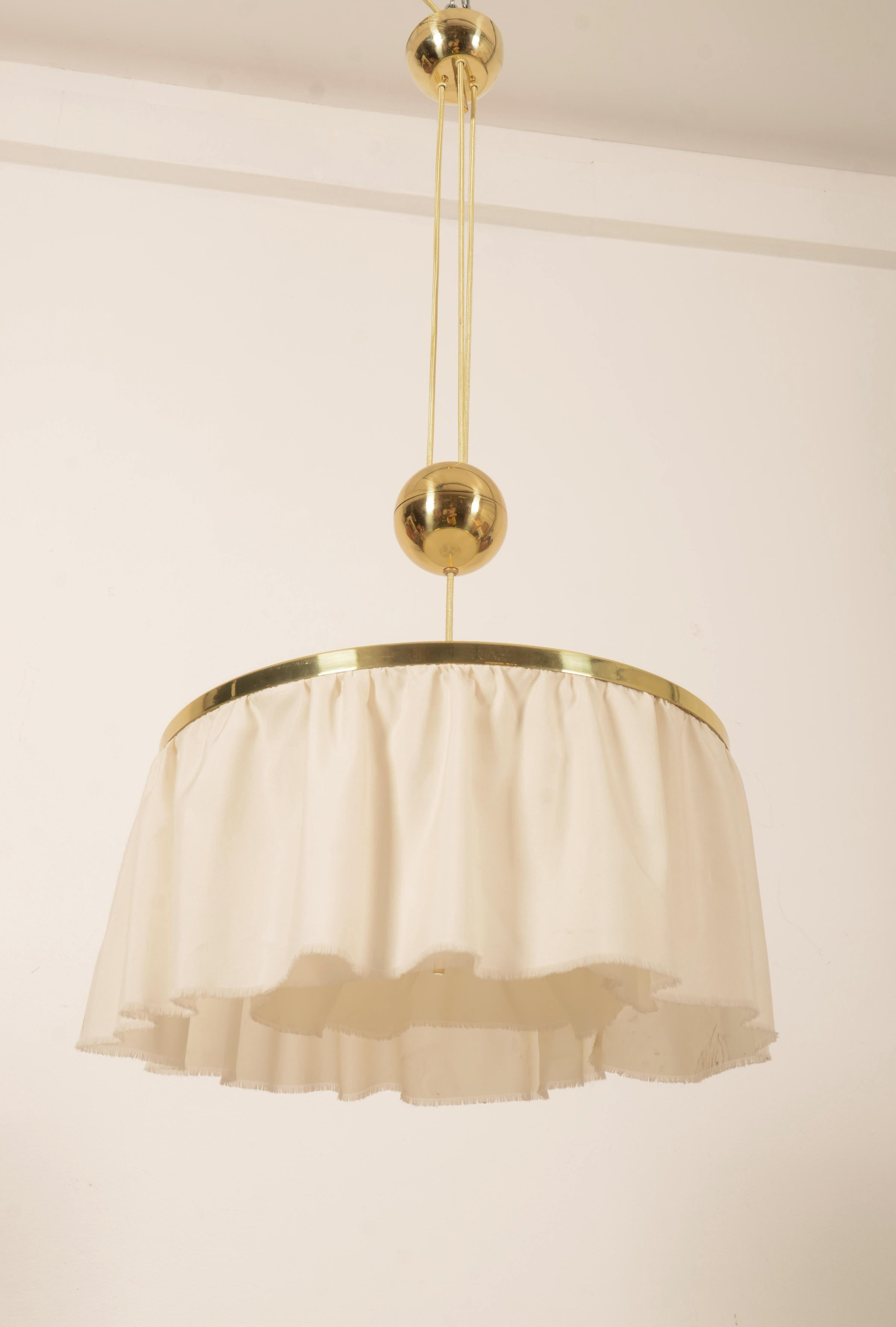 Counterweight Silk Pendant Light by J.T. Kalmar Designed by Adolf Loos 3