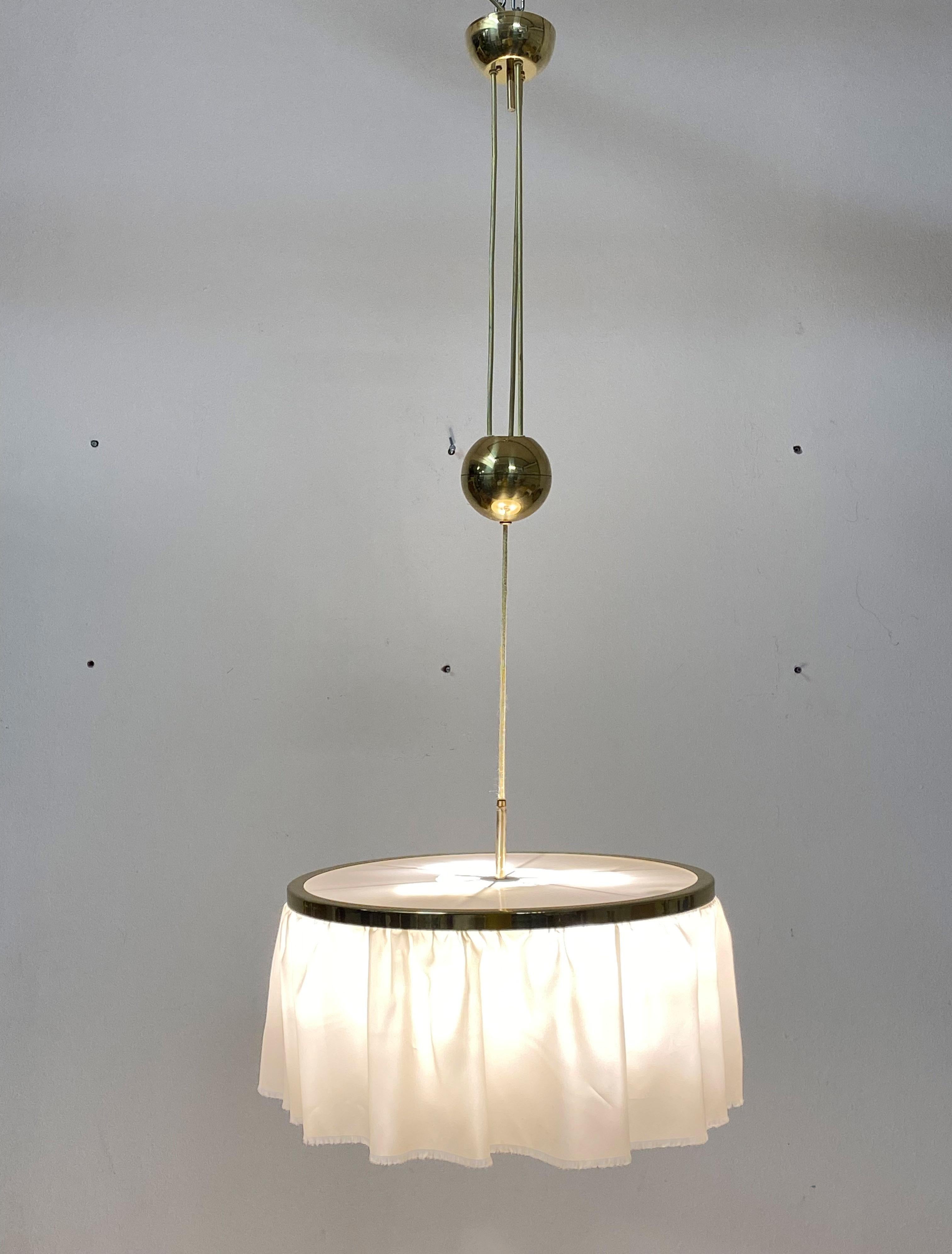 Counterweight Silk Pendant Light by J.T. Kalmar Designed by Adolf Loos 5