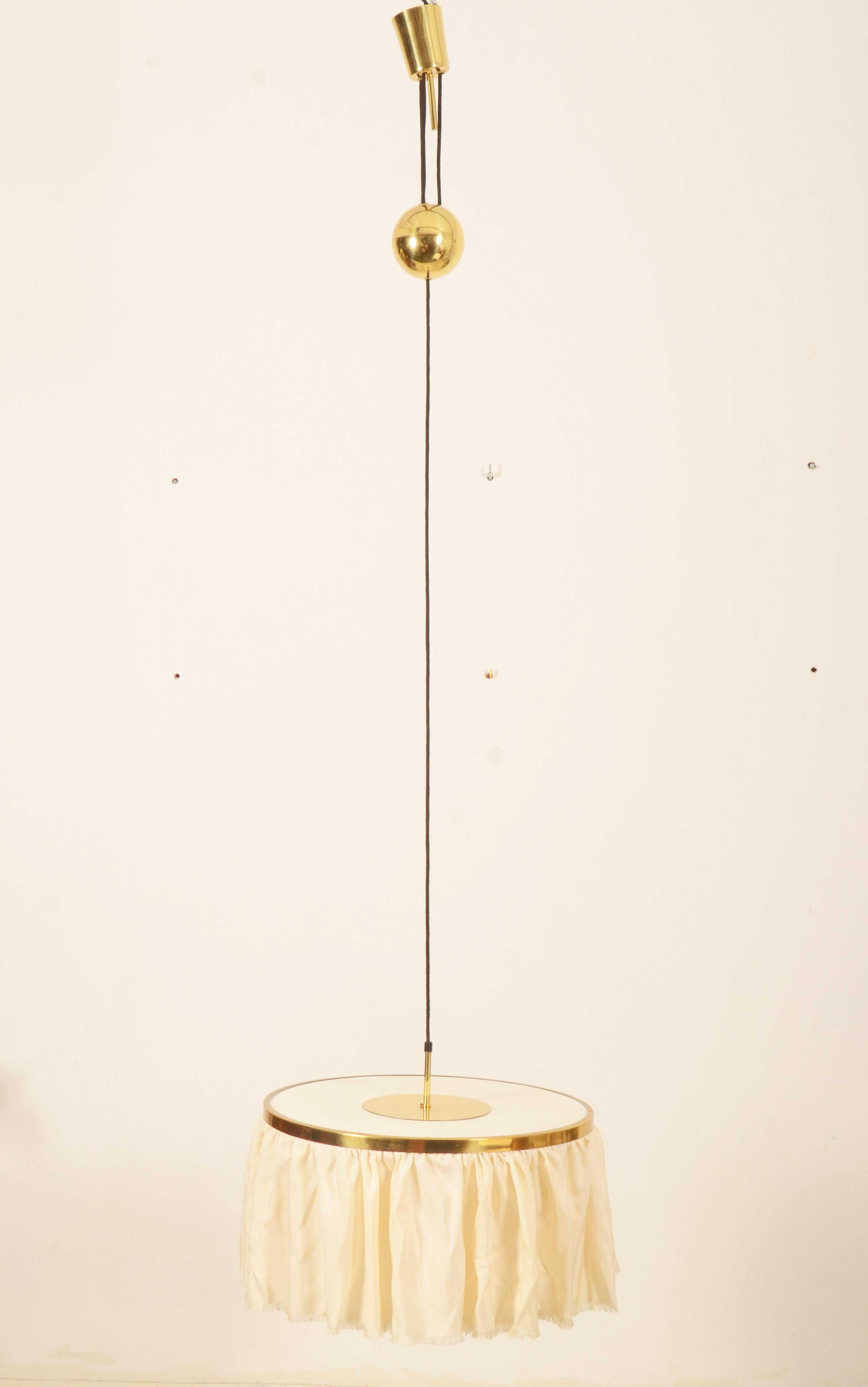 Counterweight Silk Pendant Light by J.T. Kalmar Designed by Adolf Loos For Sale 5