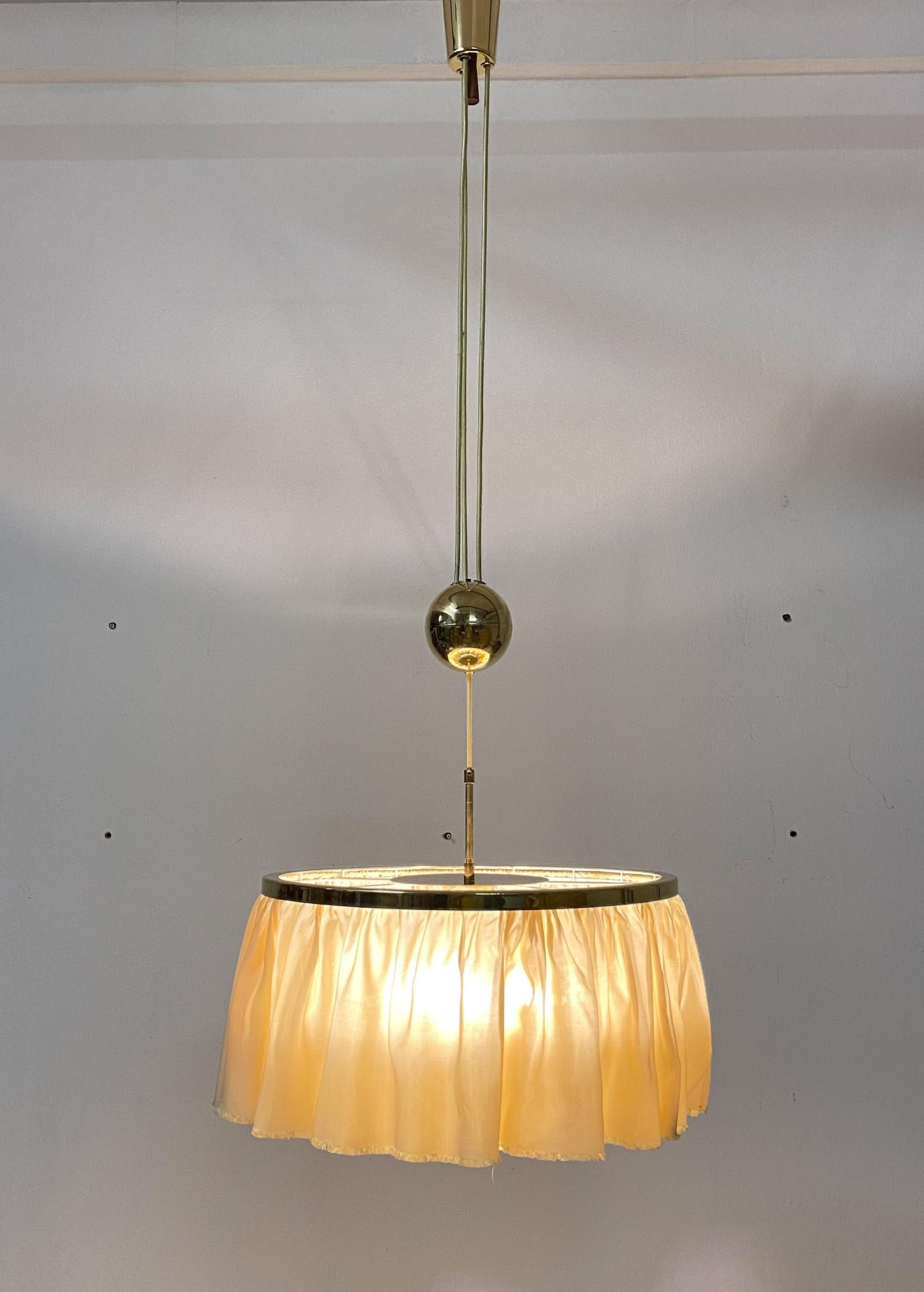 Counterweight Silk Pendant Light by J.T. Kalmar Designed by Adolf Loos 6
