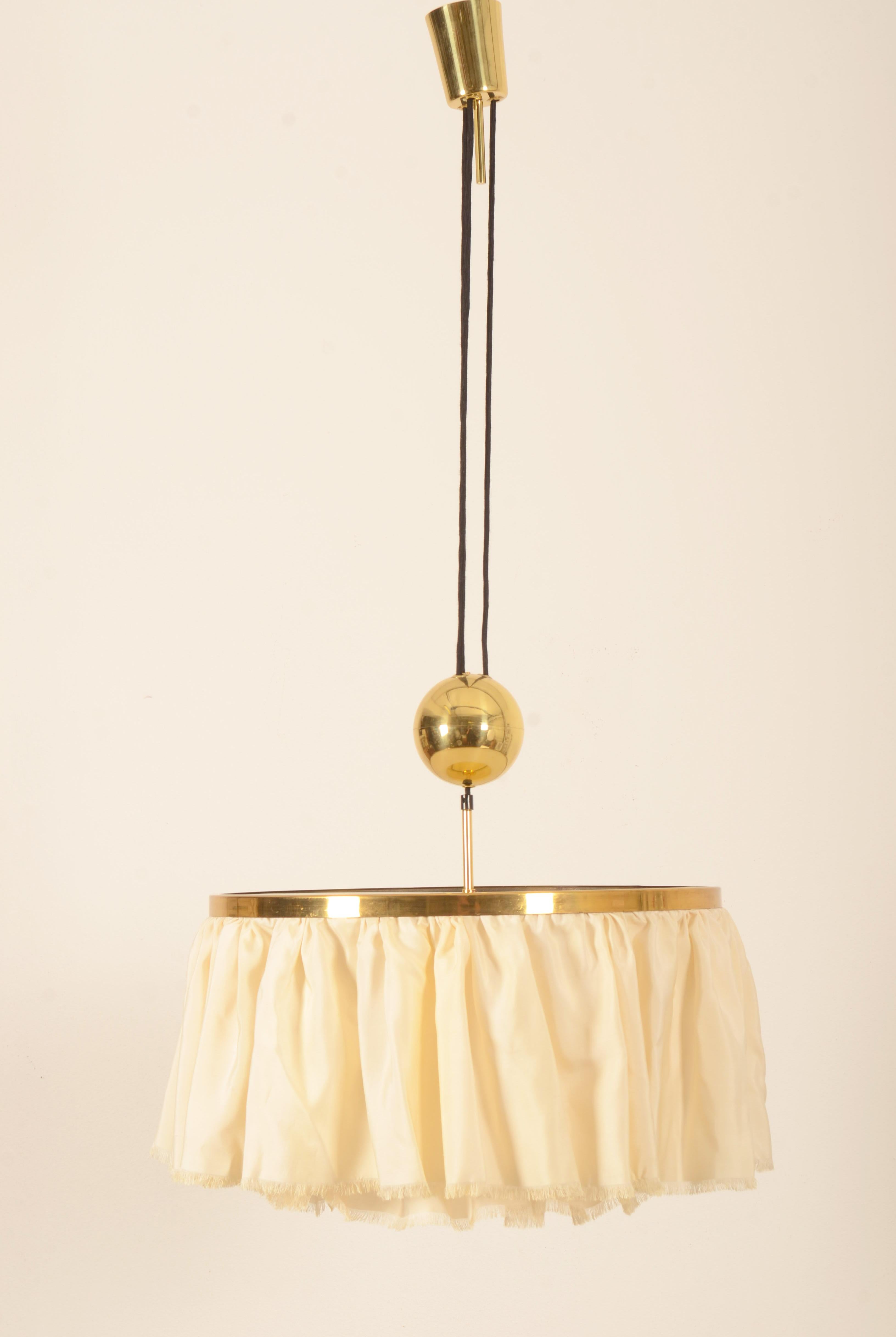 Counterweight Silk Pendant Light by J.T. Kalmar Designed by Adolf Loos For Sale 6