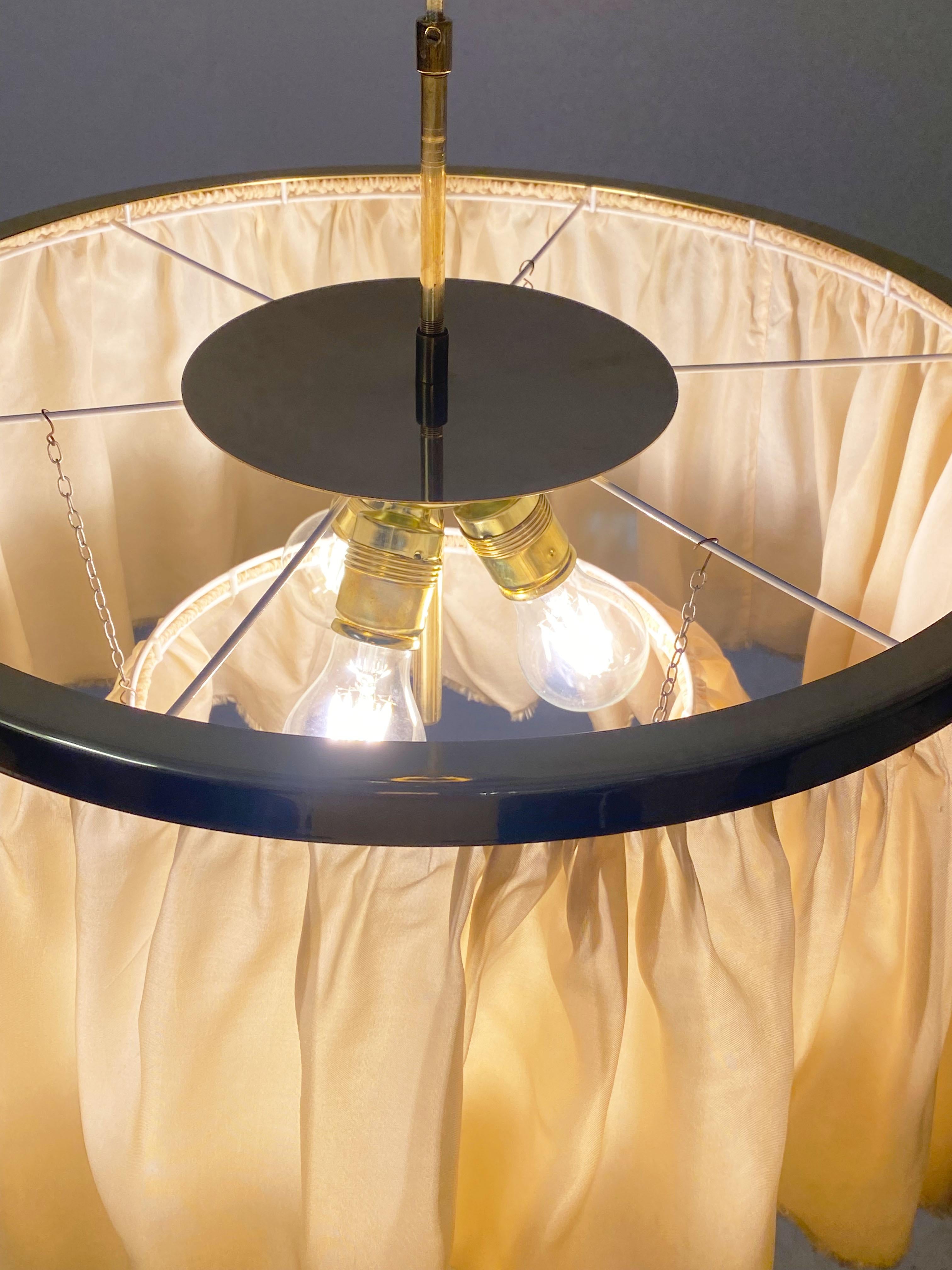 Counterweight Silk Pendant Light by J.T. Kalmar Designed by Adolf Loos 8