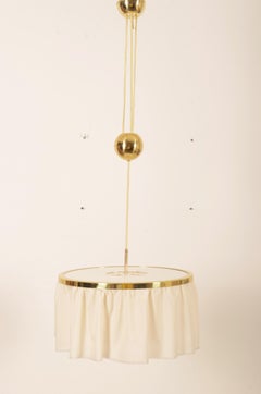 Silk Pendelleuchte mit Gegengewicht von J.T. Kalmar Entworfen von Adolf Loos