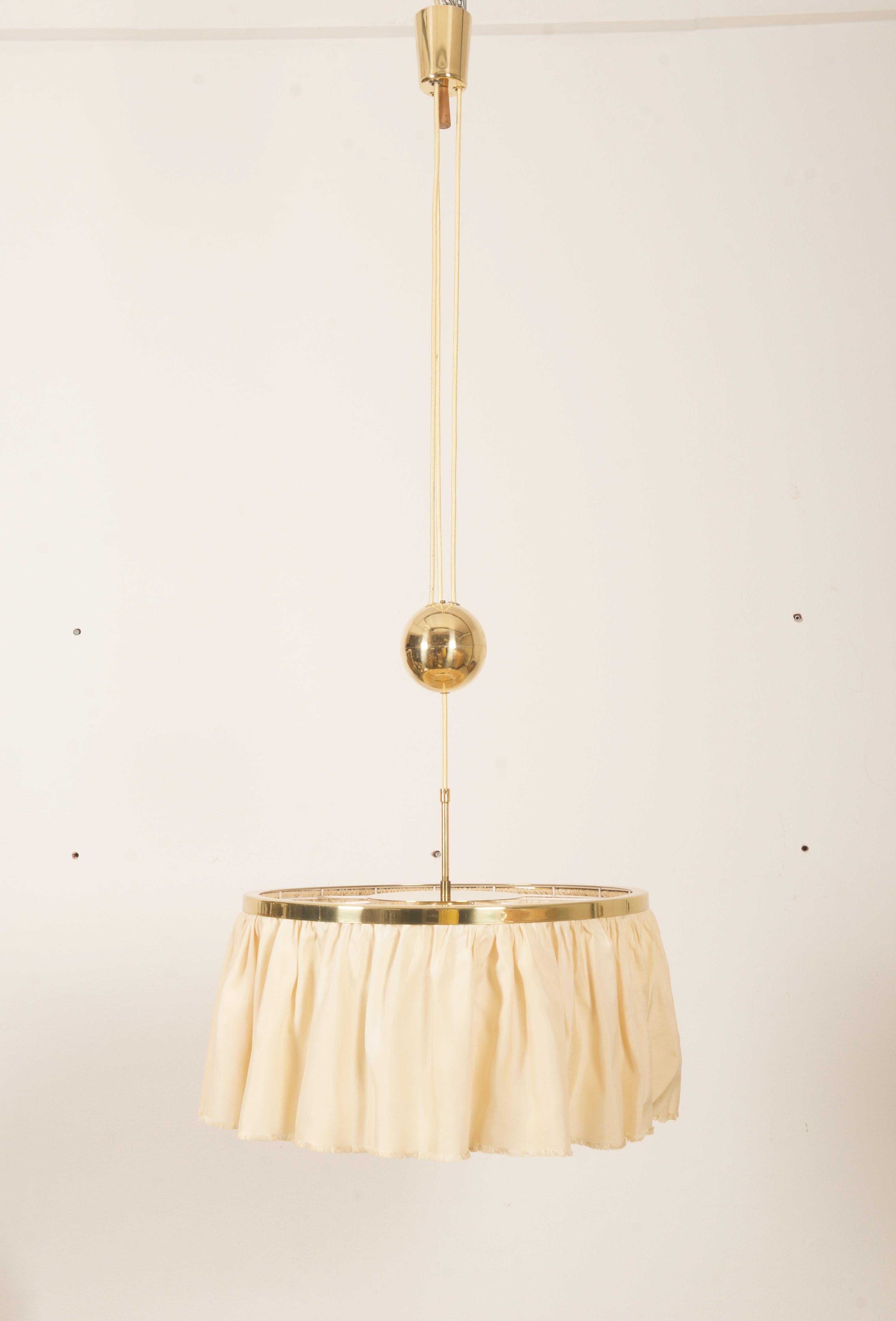 Counterweight Silk Pendant Light by J.T. Kalmar Designed by Adolf Loos 1