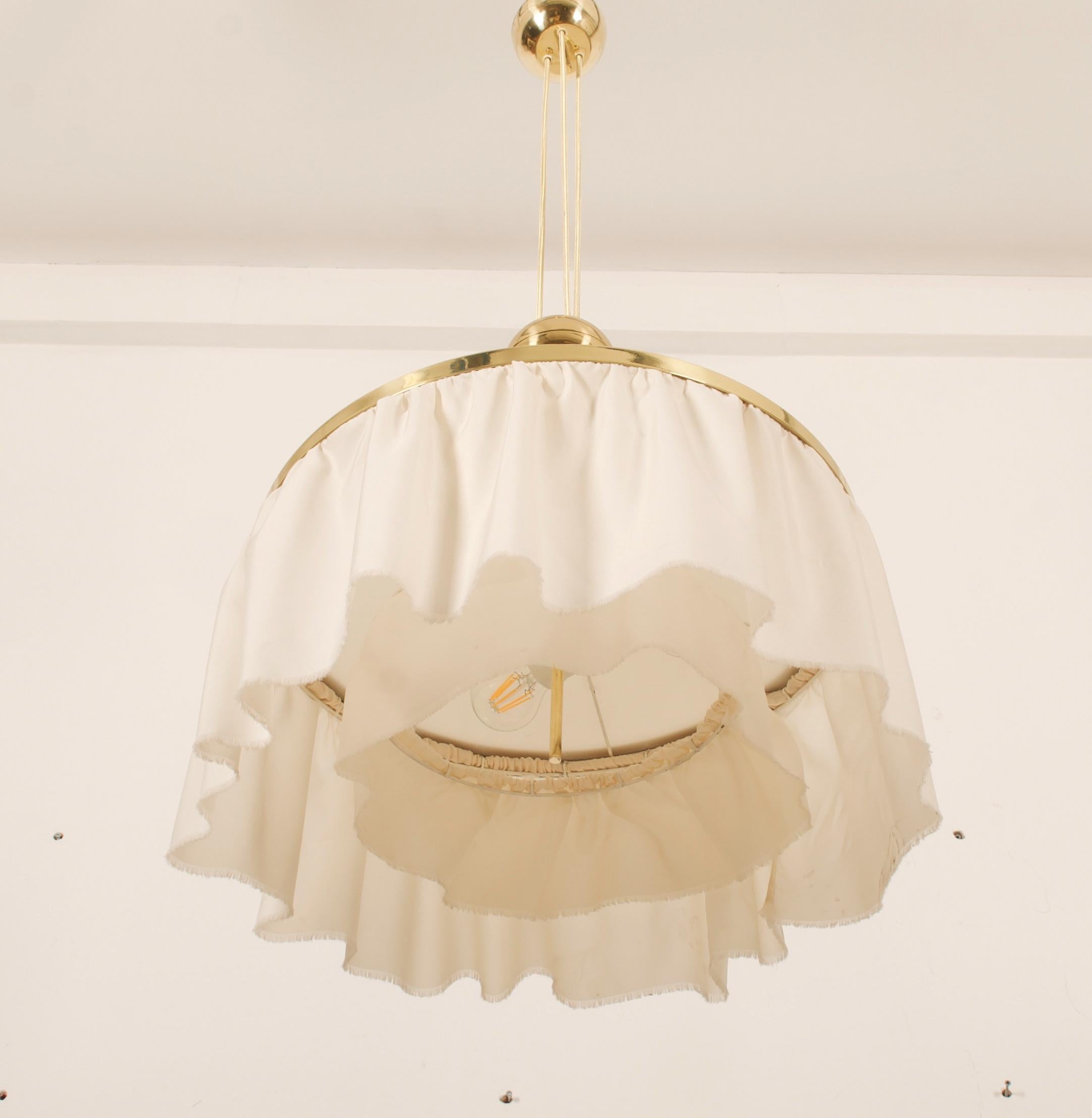 Counterweight Silk Pendant Light by J.T. Kalmar Designed by Adolf Loos 1