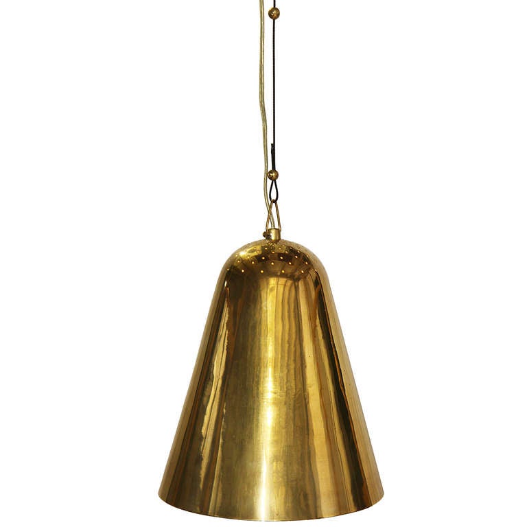 Scandinavian Modern Counterweighted Pendant by Paavo Tynell for Taito Oy