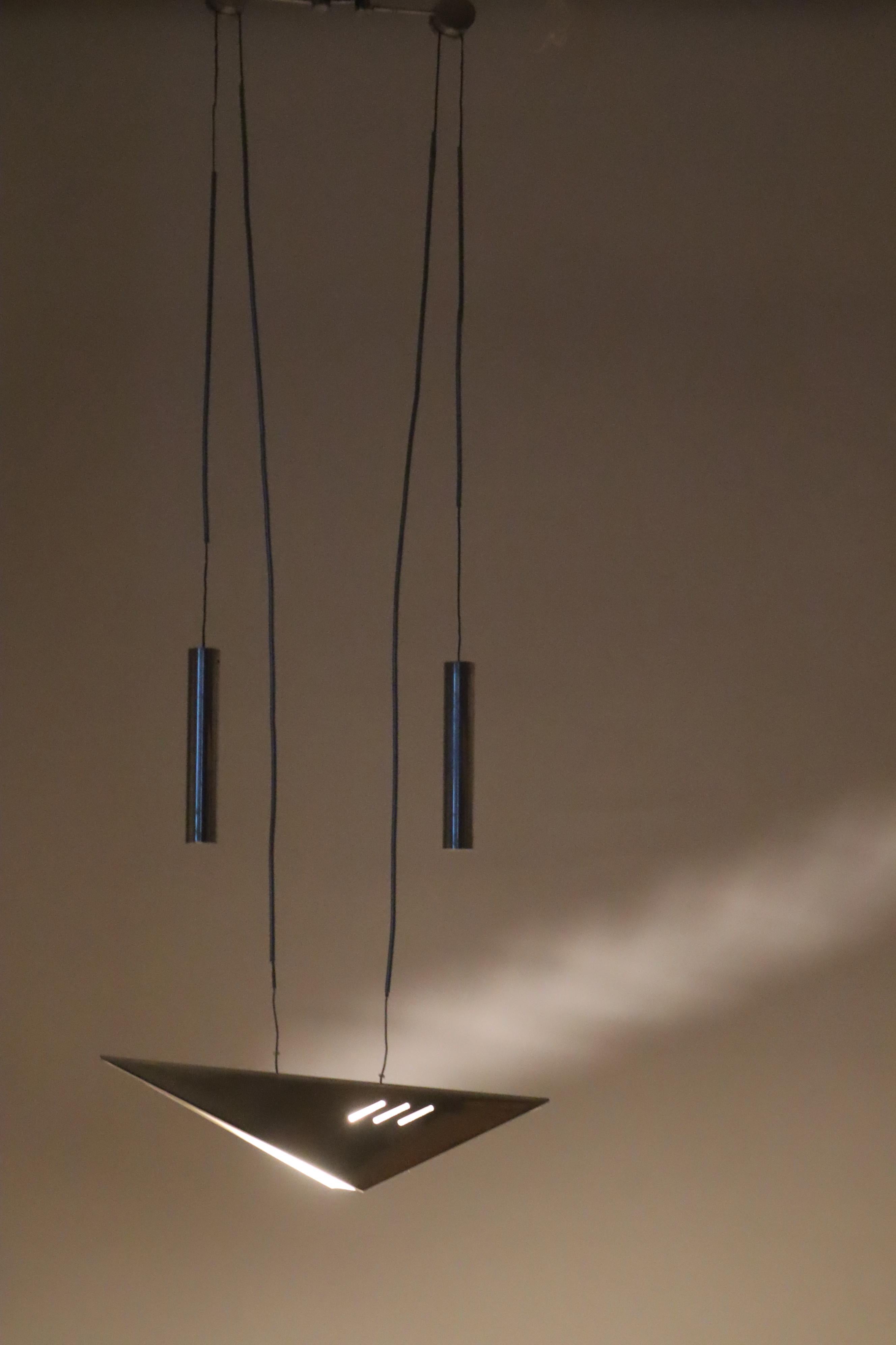 Counterweihgt Pendant made of Aluminium from the 1980s For Sale 3