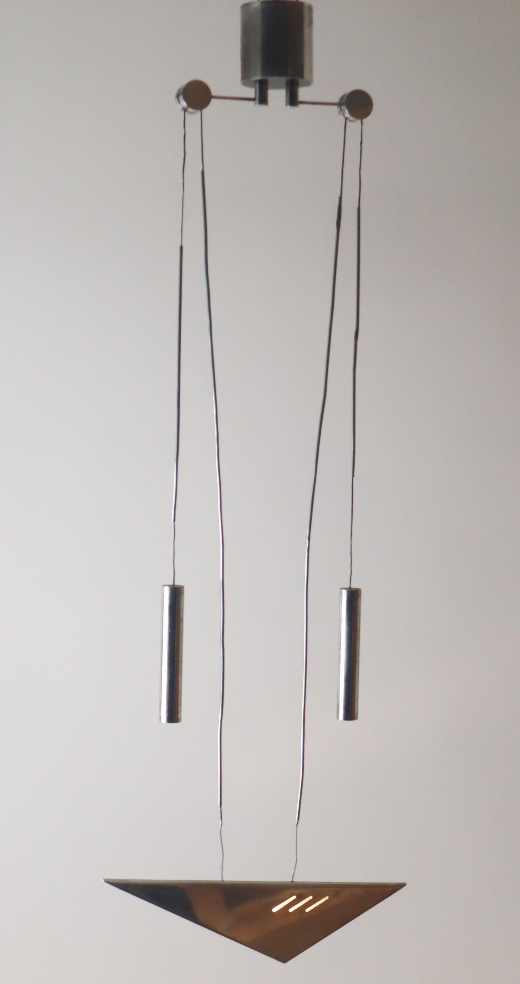 Counterweihgt Pendant made of Aluminium from the 1980s For Sale 6