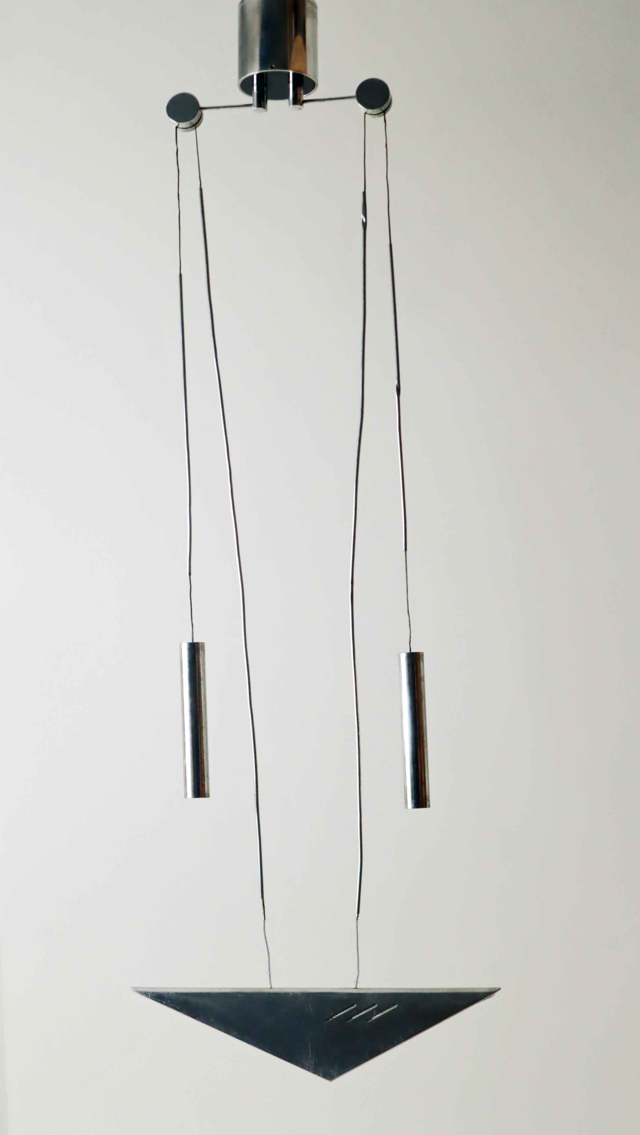Counterweihgt Pendant made of Aluminium from the 1980s For Sale 9