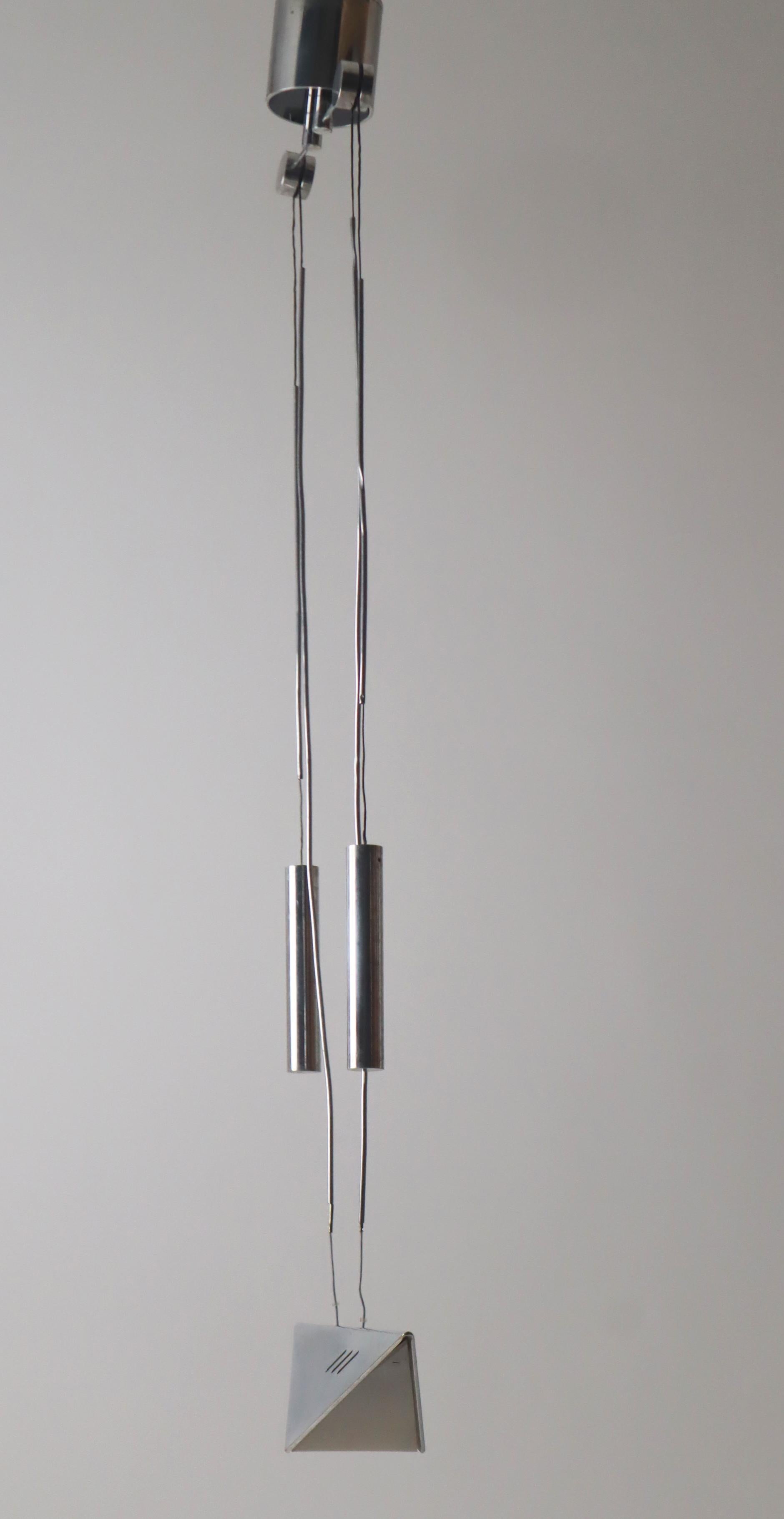 Counterweihgt Pendant made of Aluminium from the 1980s For Sale 11