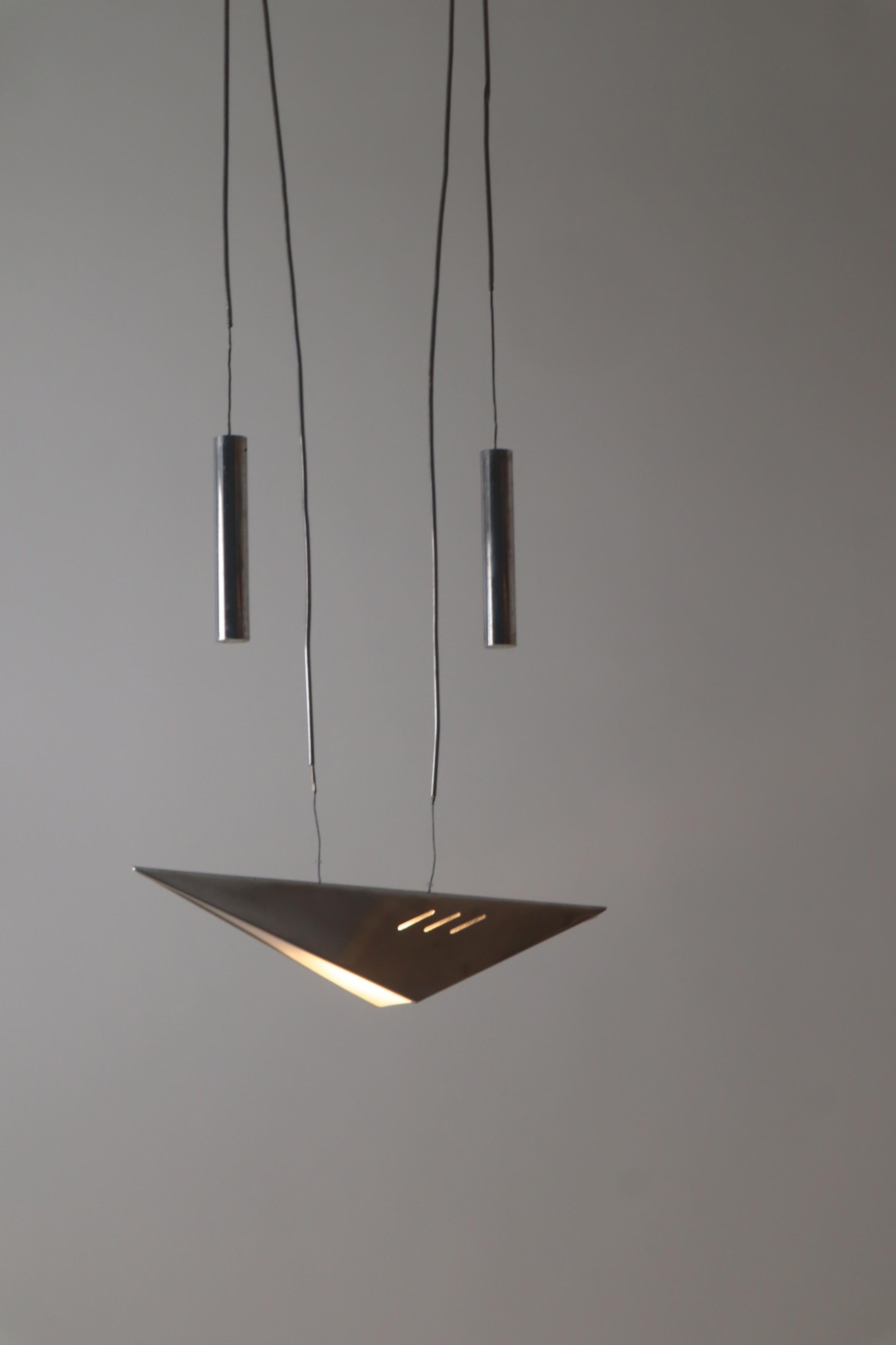 German Counterweihgt Pendant made of Aluminium from the 1980s For Sale
