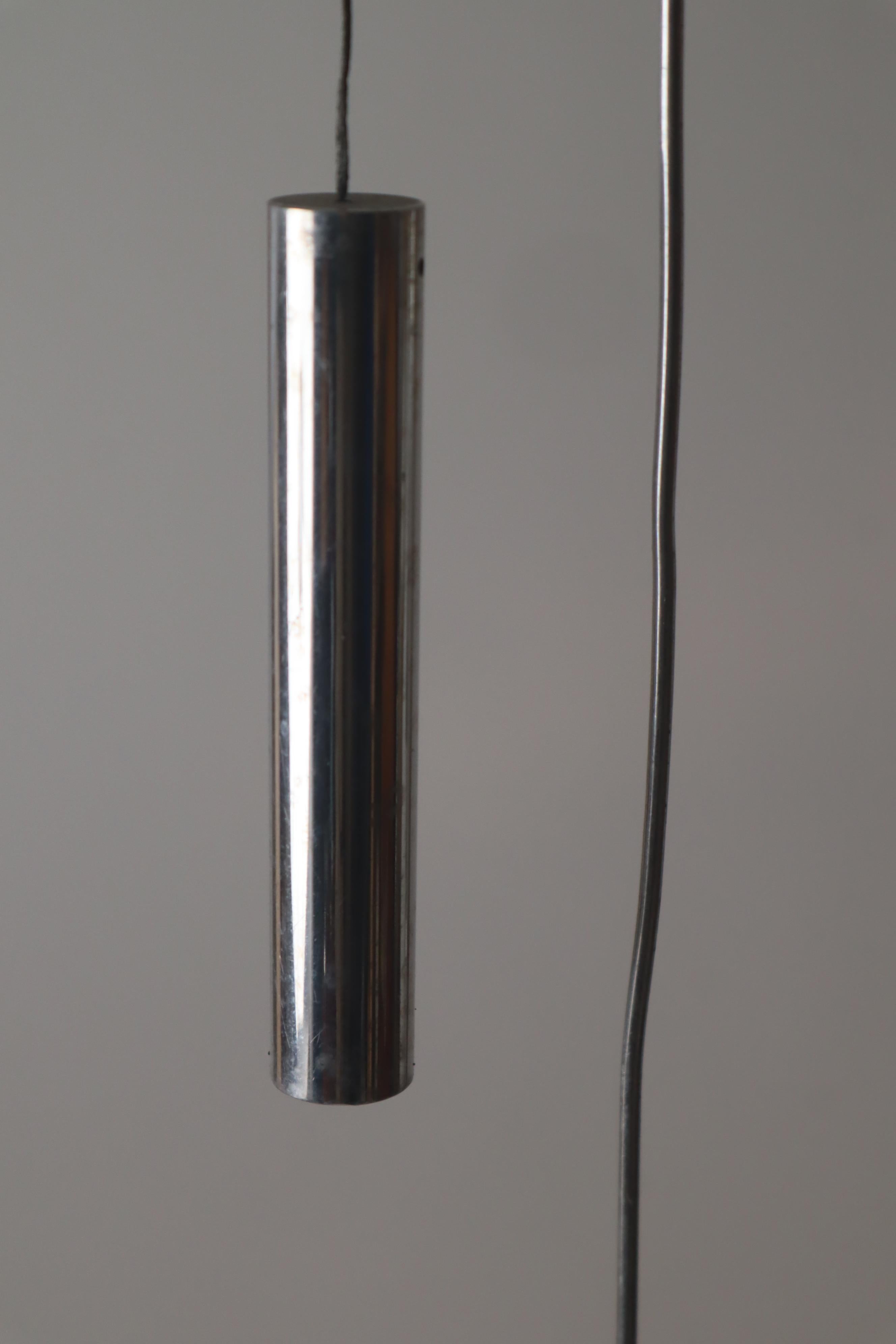 Hand-Crafted Counterweihgt Pendant made of Aluminium from the 1980s For Sale