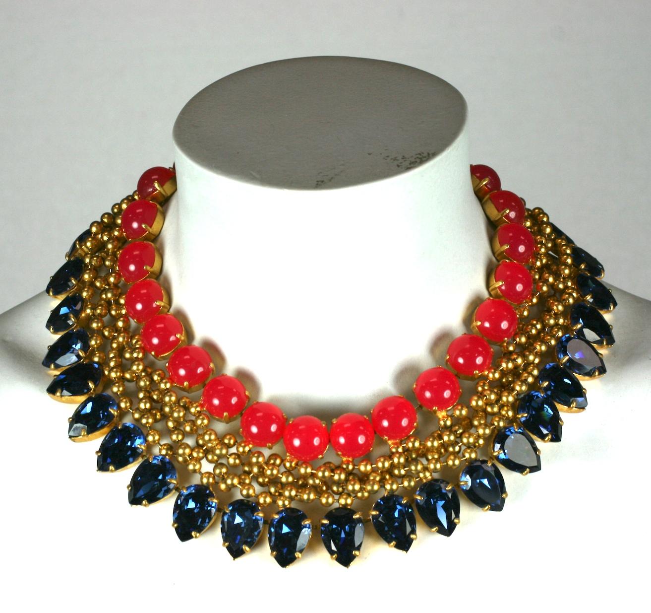 Countess Cis Moghul Bib Necklace In Excellent Condition For Sale In New York, NY