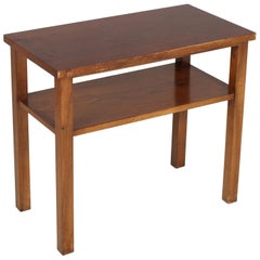 Country 1920s Art Deco Occasional Table, Coffee Table, in Walnut, Wax-Polished