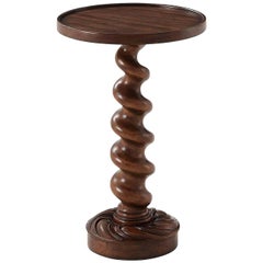 Country Barley Twist Wine Table