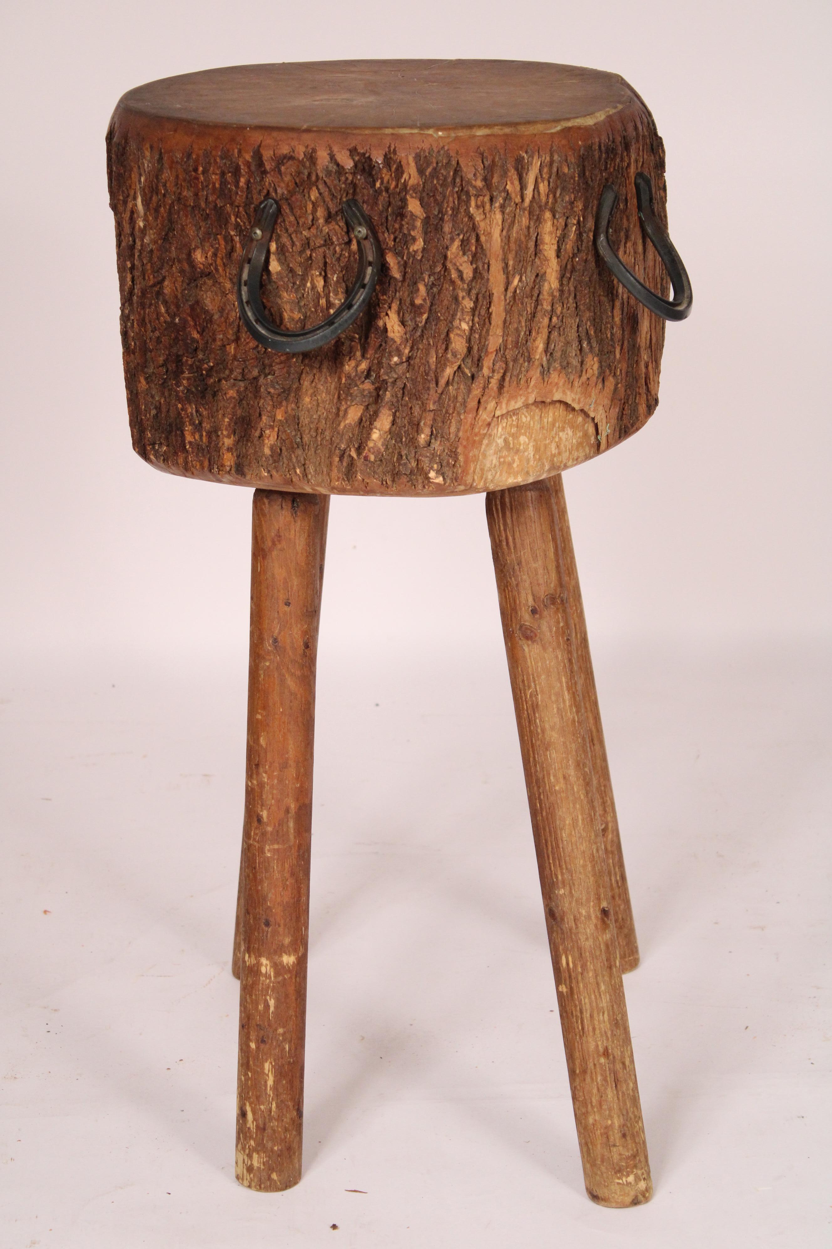 20th Century Country Butchers Block Table For Sale