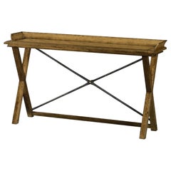 Table console Country en châtaignier
