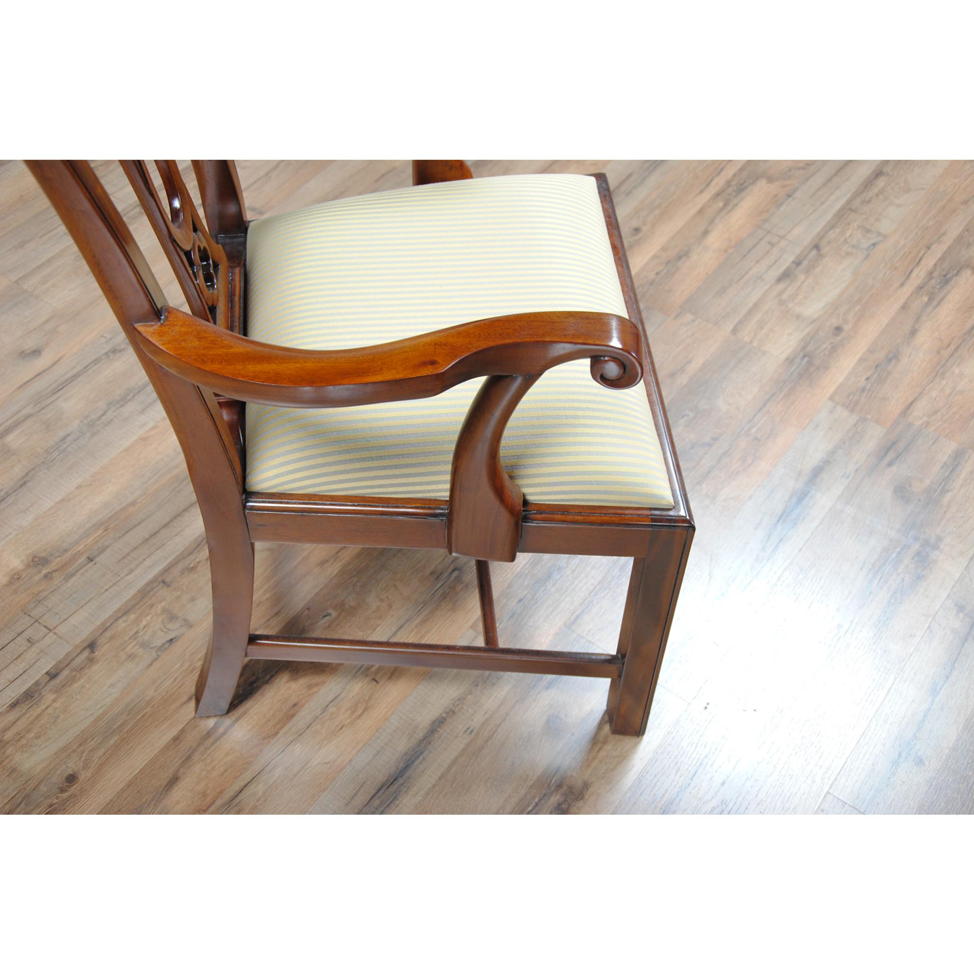 Country Chippendale Chairs, Set of 10 For Sale 5