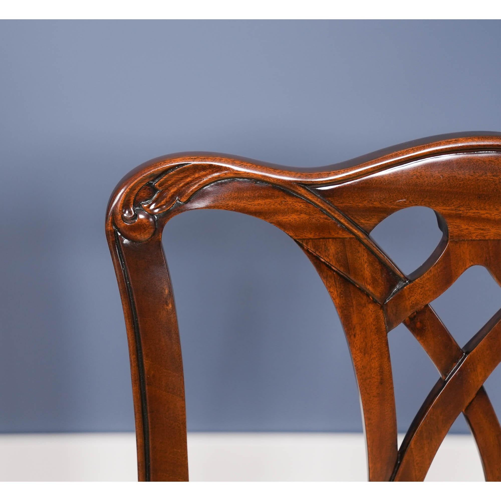 Chaises Chippendale de campagne, ensemble de 10 pièces en vente 13