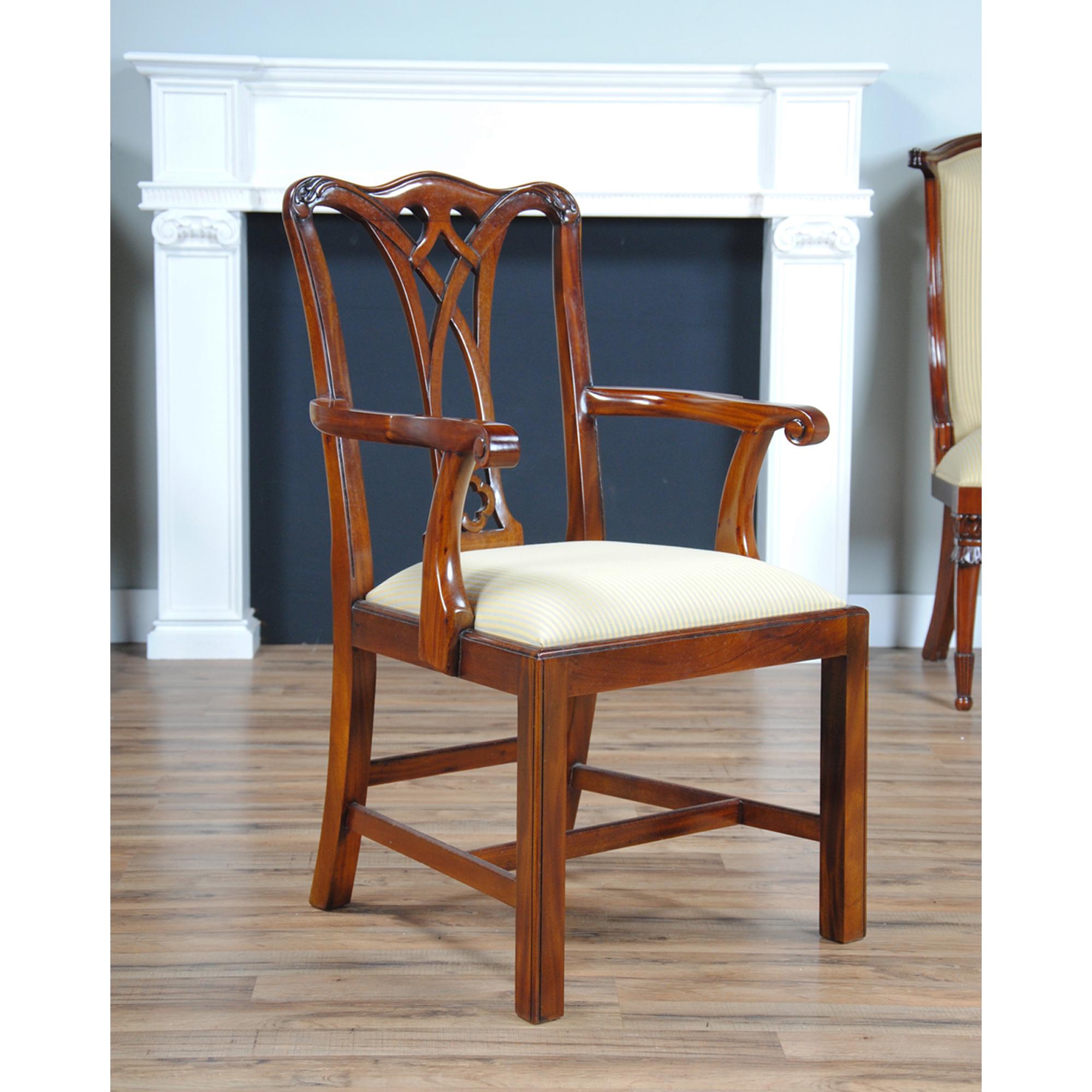 Chippendale-Stühle im Landhausstil, 10er-Set (Stoff) im Angebot