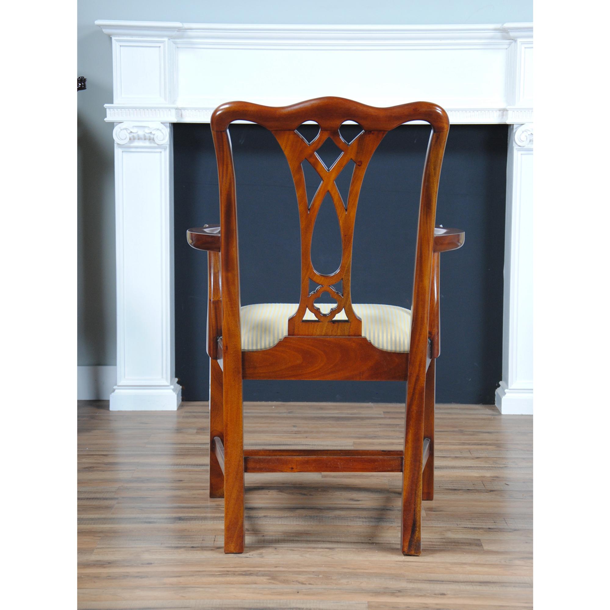 Country Chippendale Chairs, Set of 10 For Sale 2