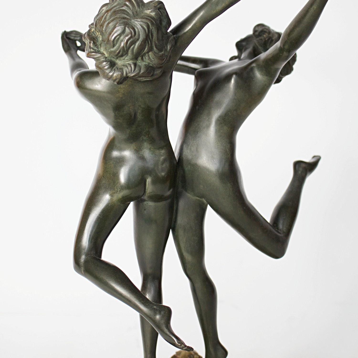 'Country Dance' an Art Deco Bronze Sculpture by Claire Jeanne Roberte Colinet  6