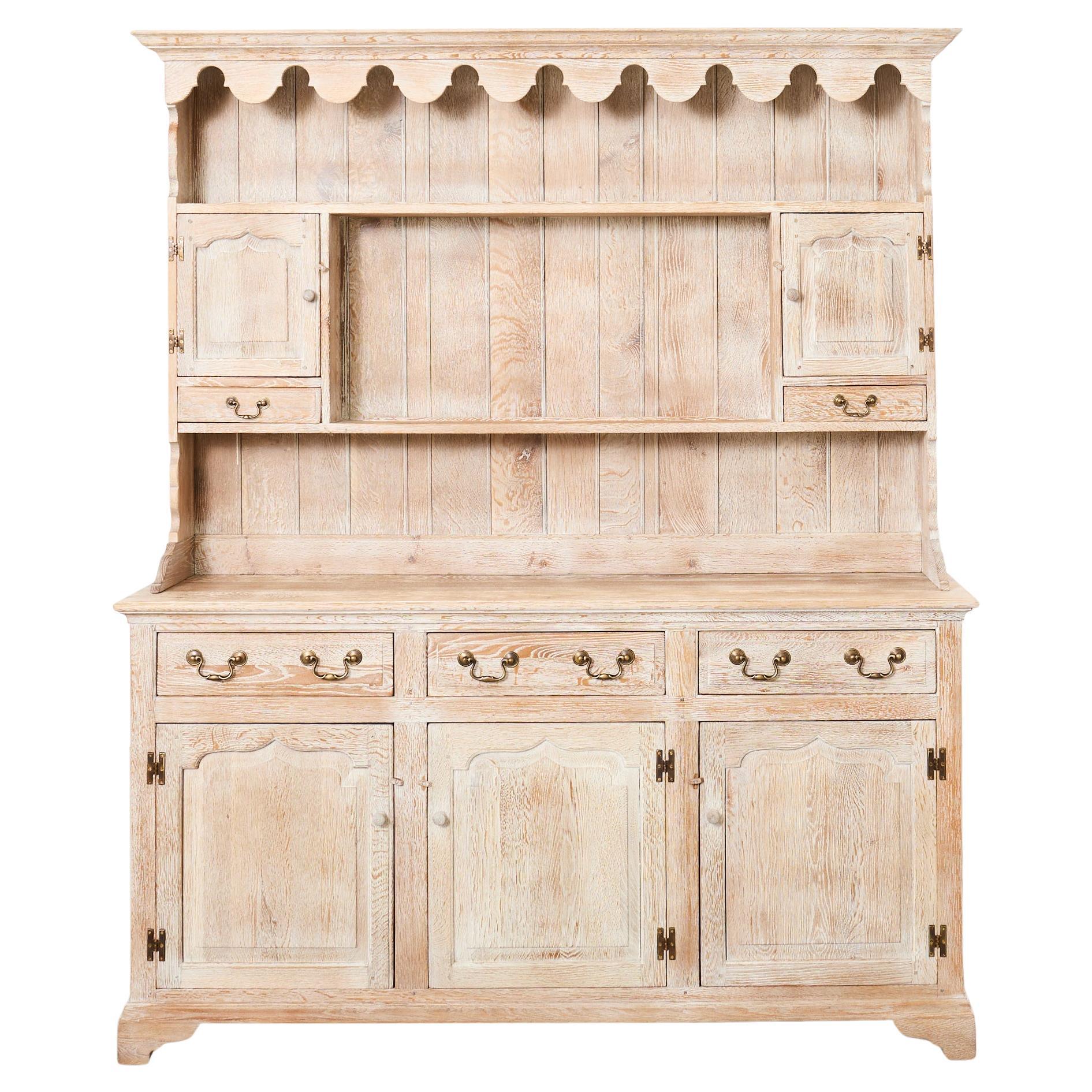 Credenza Dresser in legno di quercia gallese cerato inglese