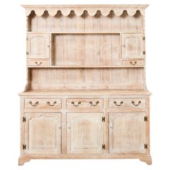 Country English Cerused Limed Oak Welsh Cupboard Dresser Country English Cerused Limed Oak Welsh Cupboard Dresser