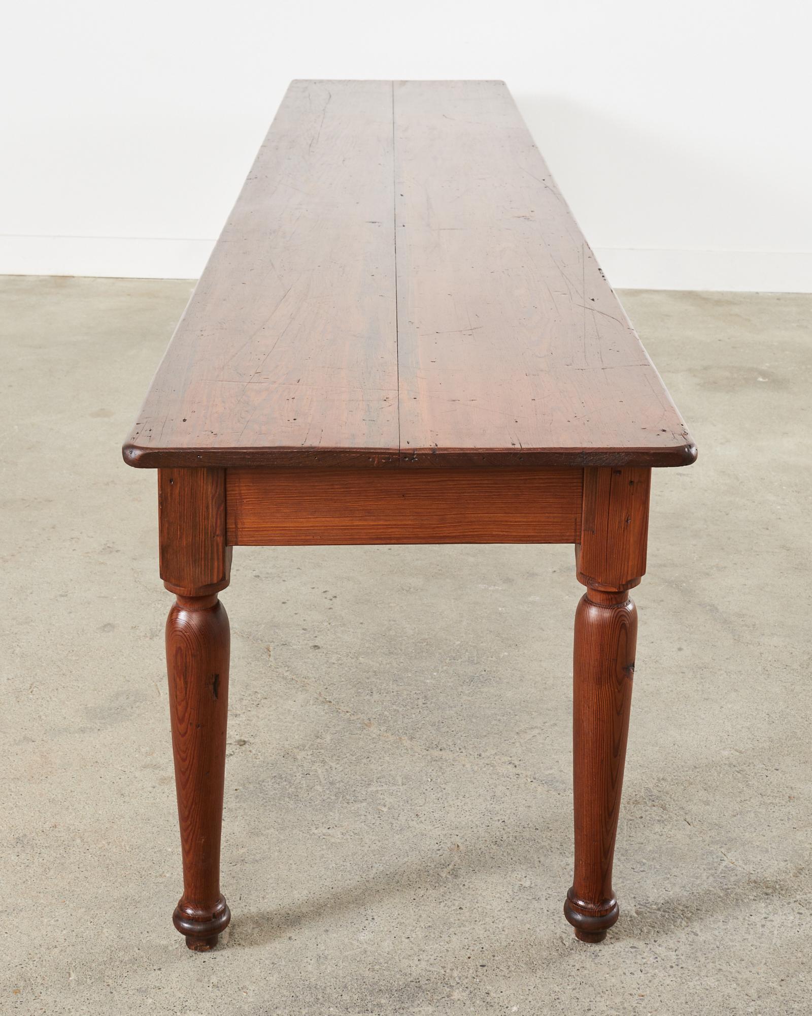 Mesa de comedor Country English Fruitwood Farmhouse Harvest en venta 4