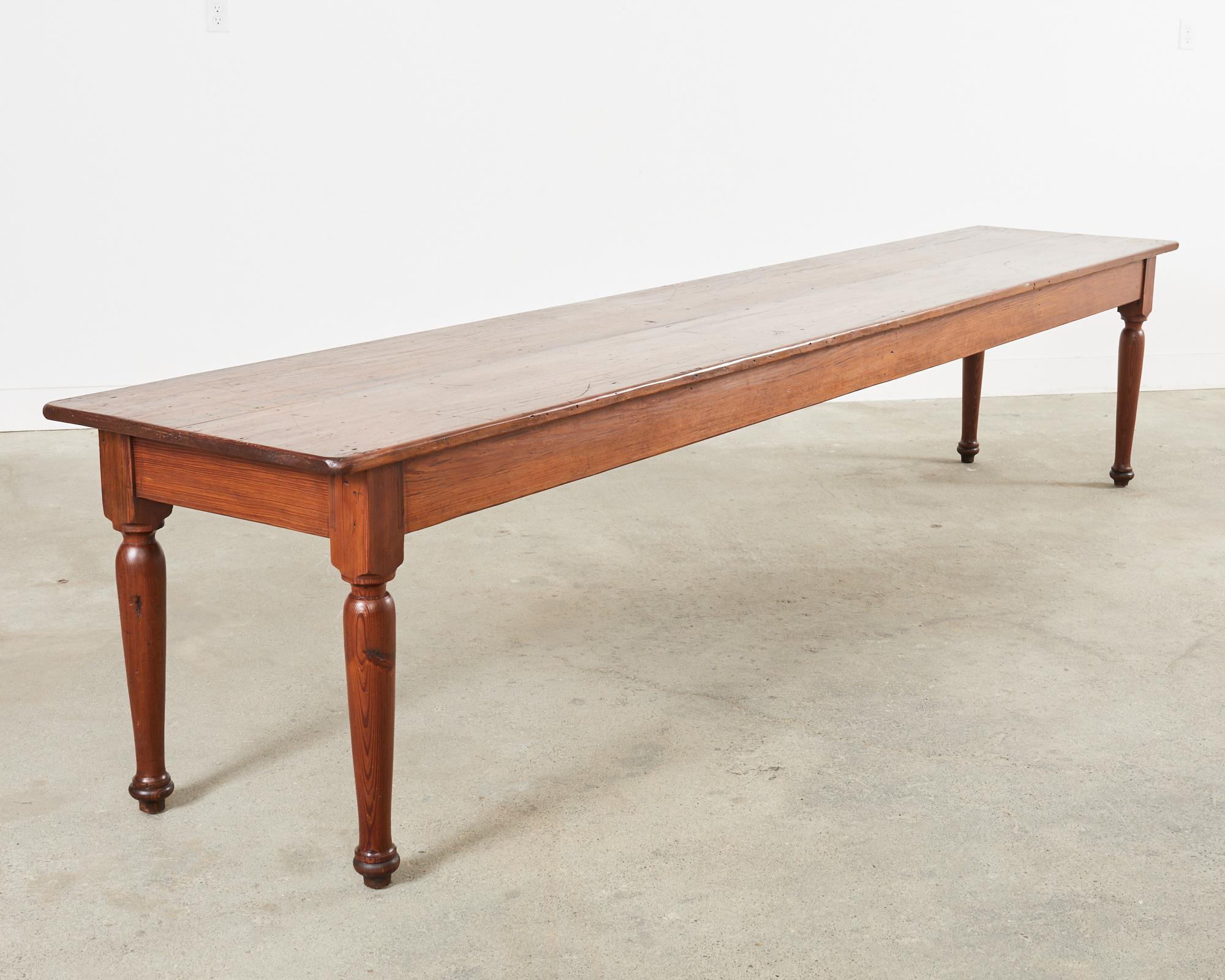 Mesa de comedor Country English Fruitwood Farmhouse Harvest en venta 10