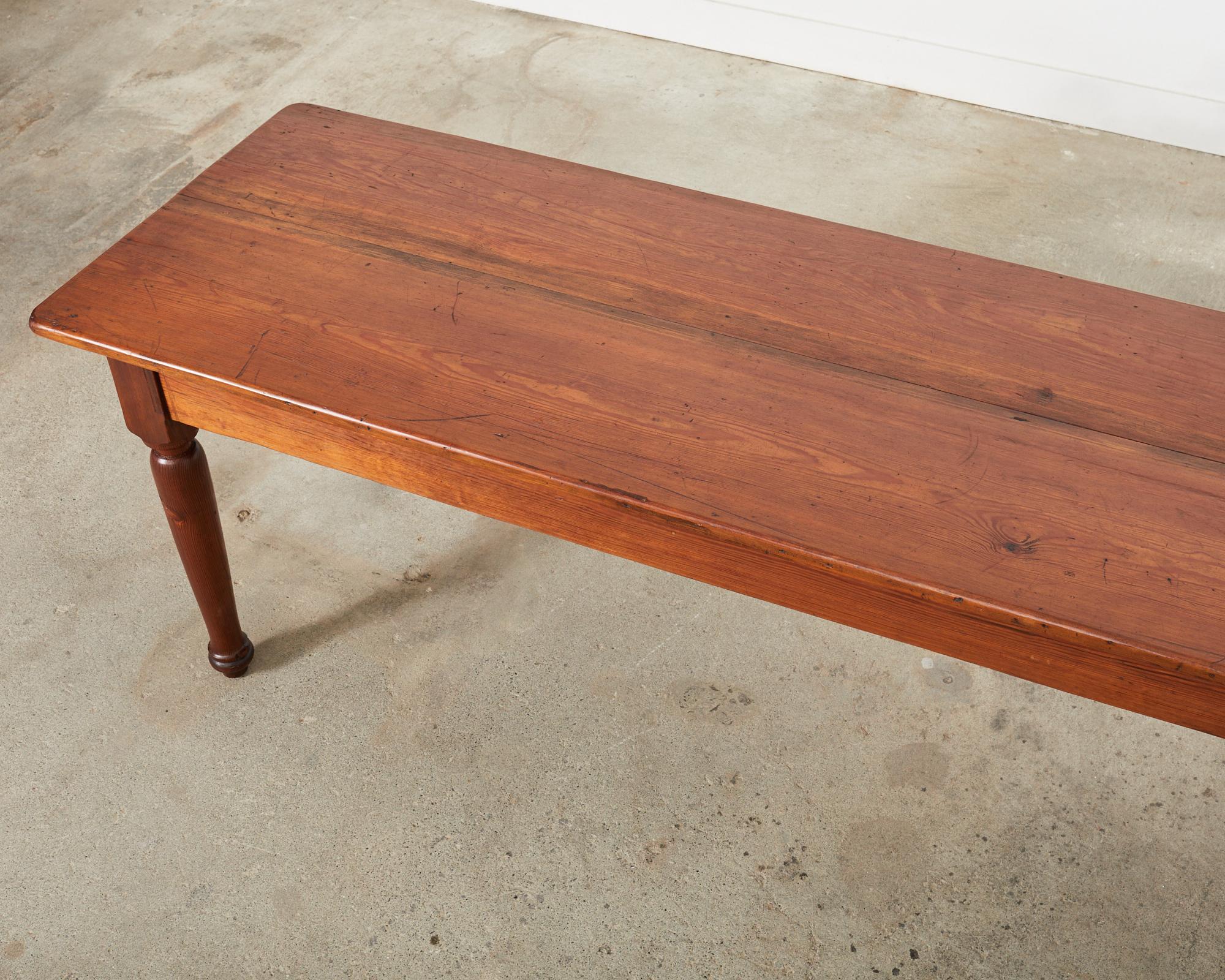 Mesa de comedor Country English Fruitwood Farmhouse Harvest Hecho a mano en venta