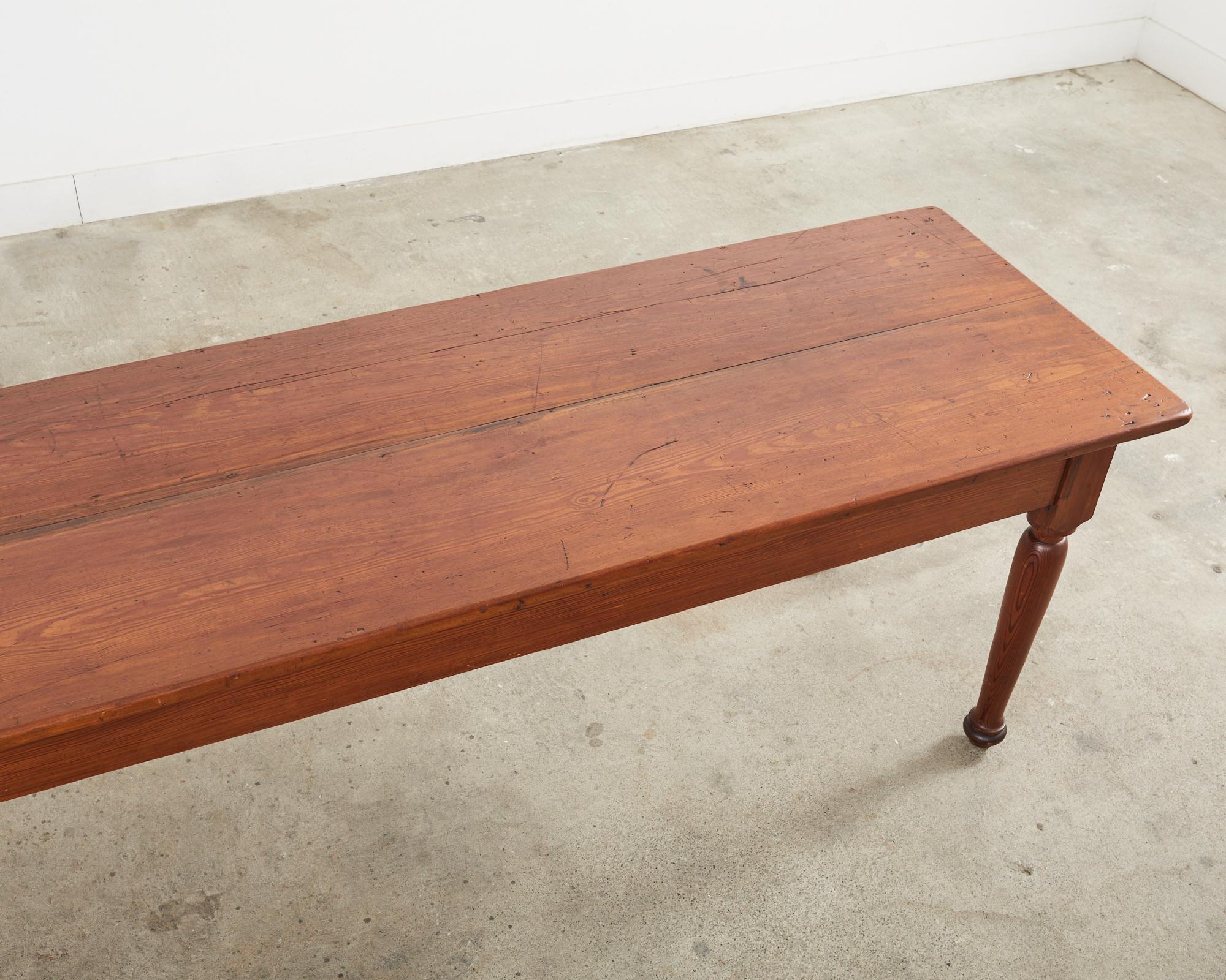 Mesa de comedor Country English Fruitwood Farmhouse Harvest en Bueno estado para la venta en Rio Vista, CA
