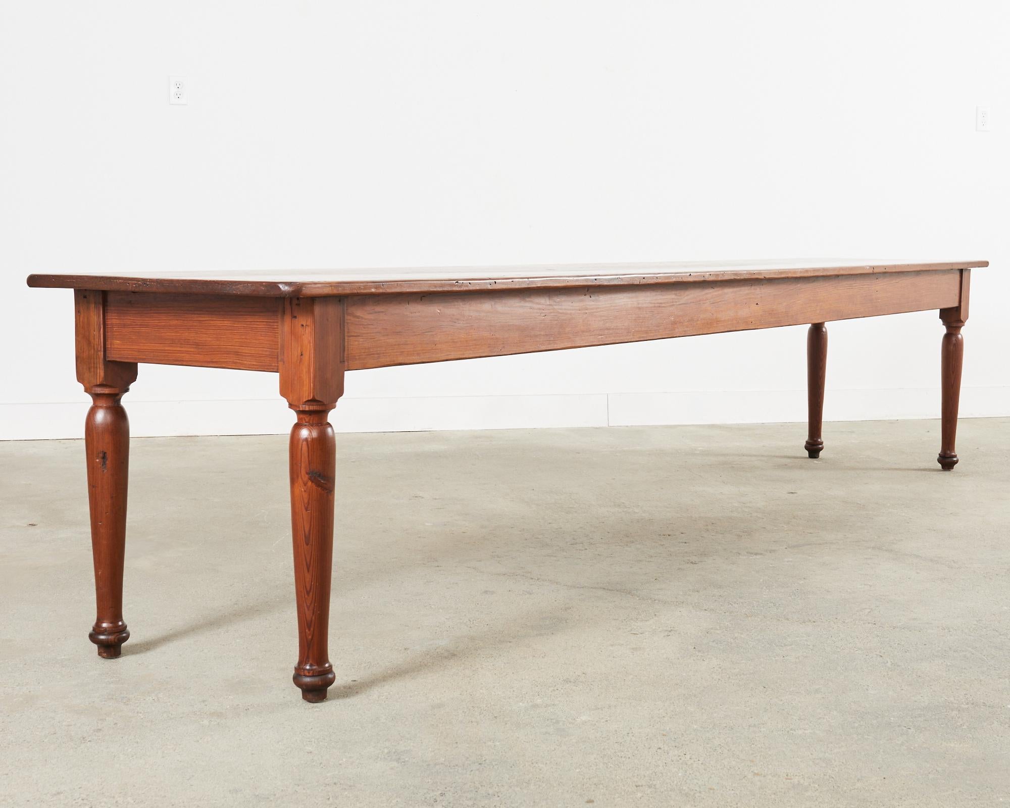 Mesa de comedor Country English Fruitwood Farmhouse Harvest Madera frutal en venta