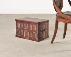 Country English Mahogany Georgian House Facade Decorated Box